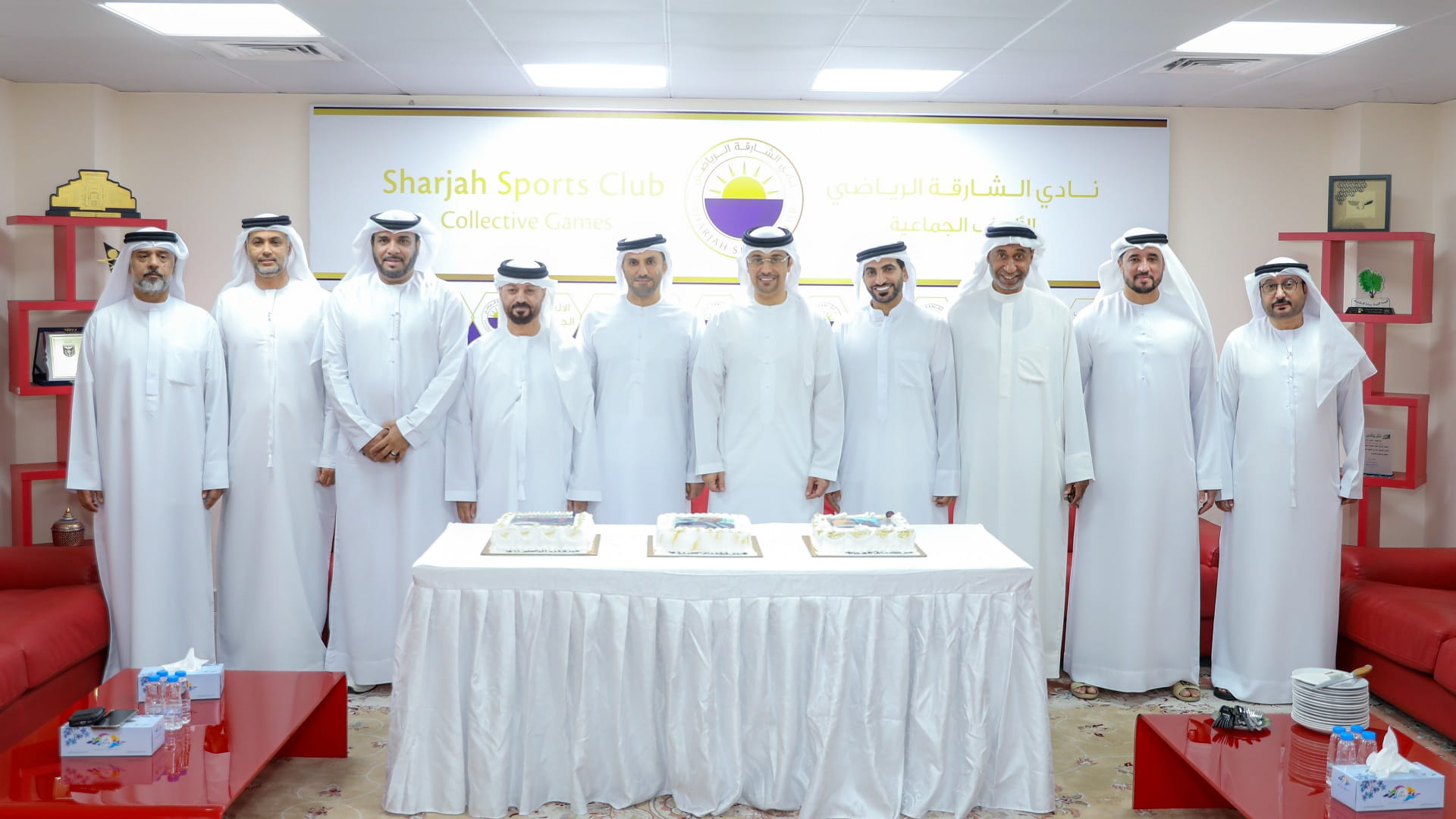 Sharjah Club honours members with doctoral degrees 
