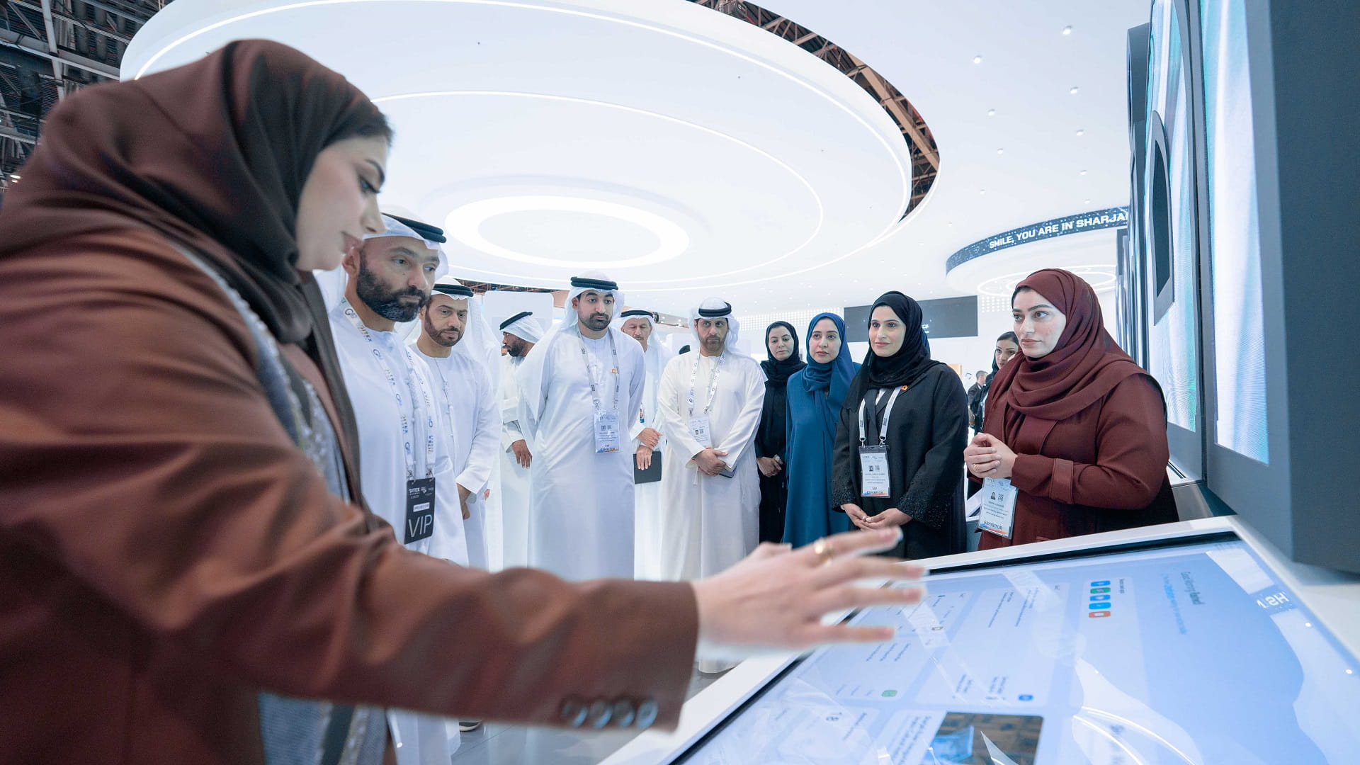 Ohood Al Roumi explores Sharjah Pavilion initiatives at GITEX 