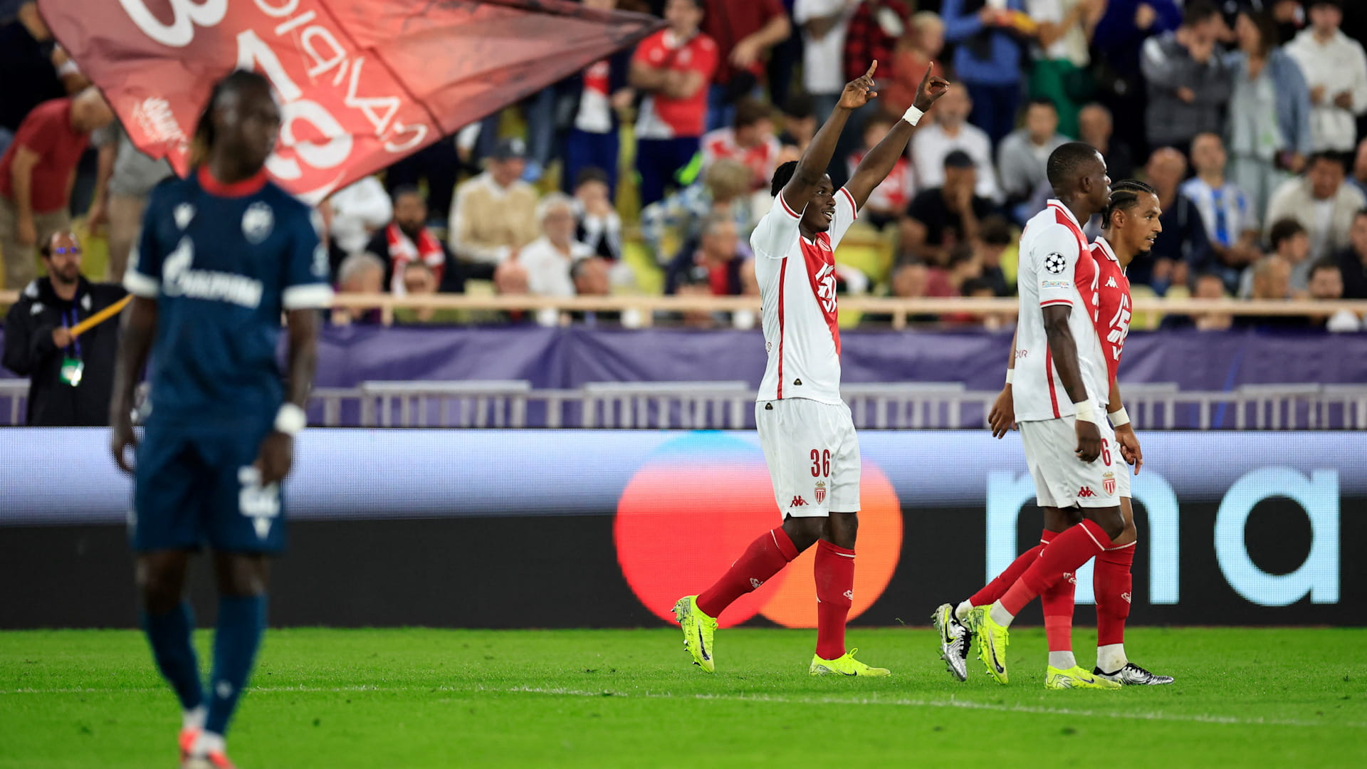 موناكو يقسو على سرفينا الصربي في دوري أبطال أوروبا 