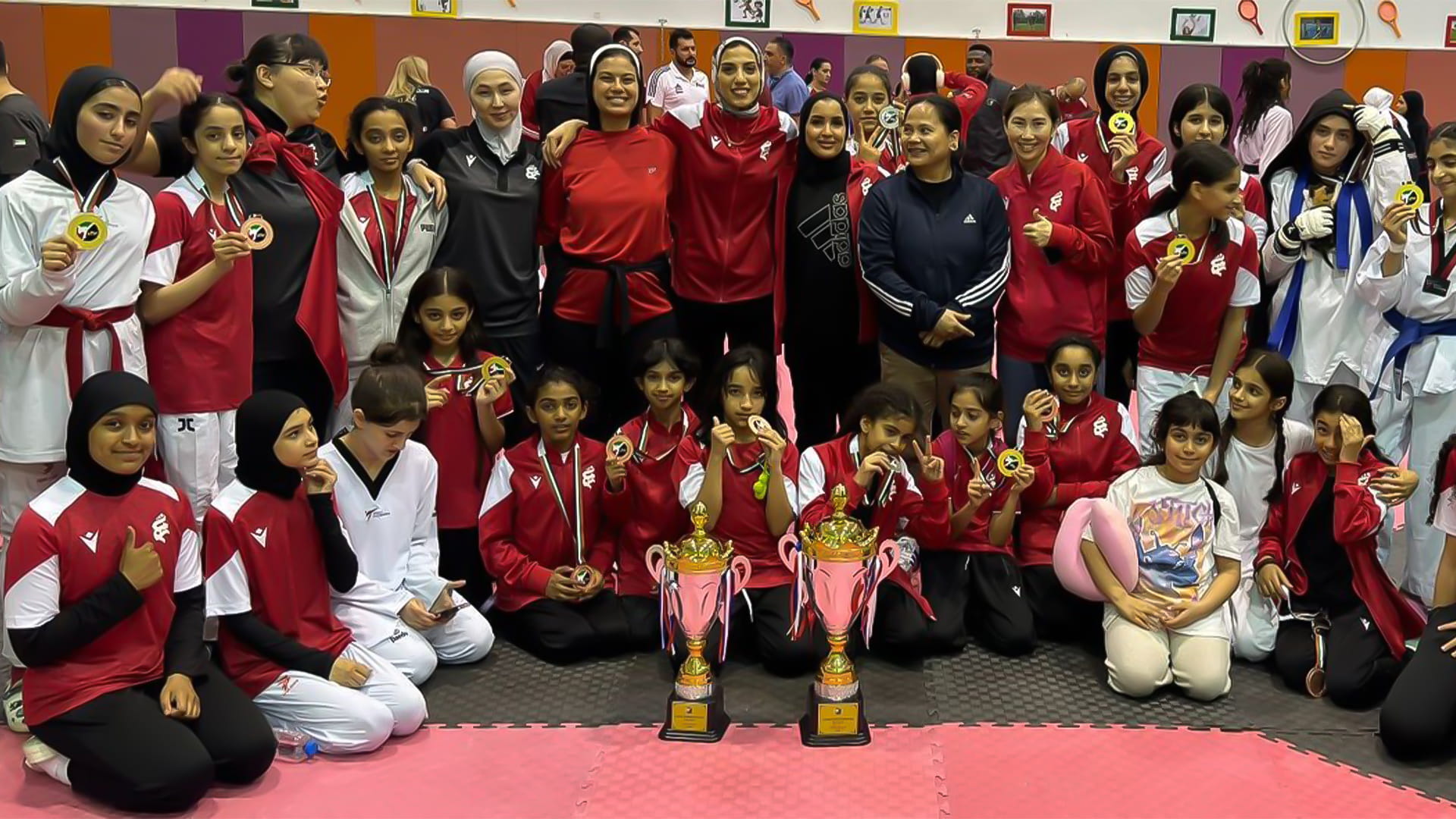 21 Medals for Sharjah Women’s Sports in the UAE Open Taekwondo  