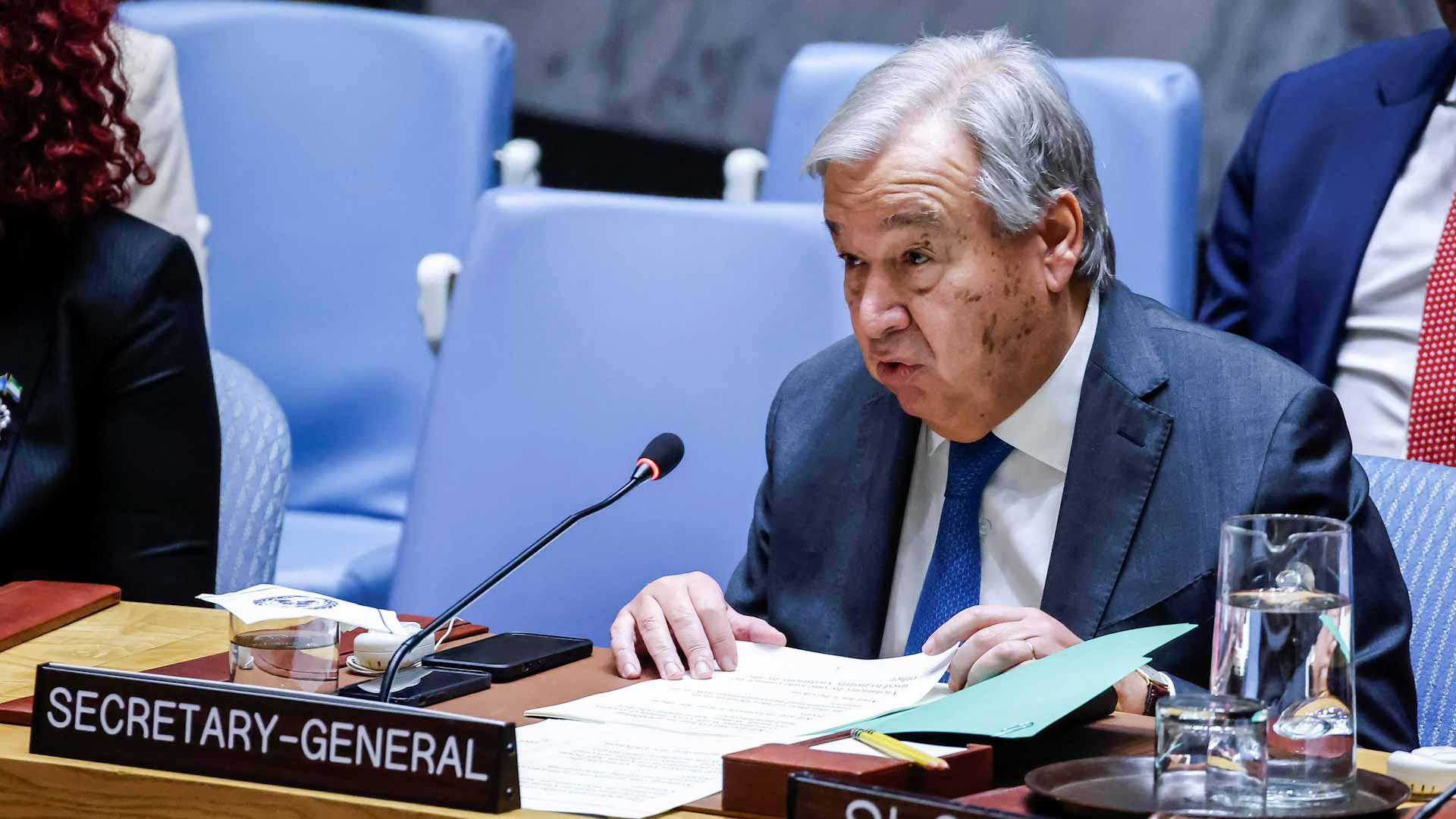 غوتيريش يطالب مجلس الأمن الدولي بحماية المدنيين في السودان