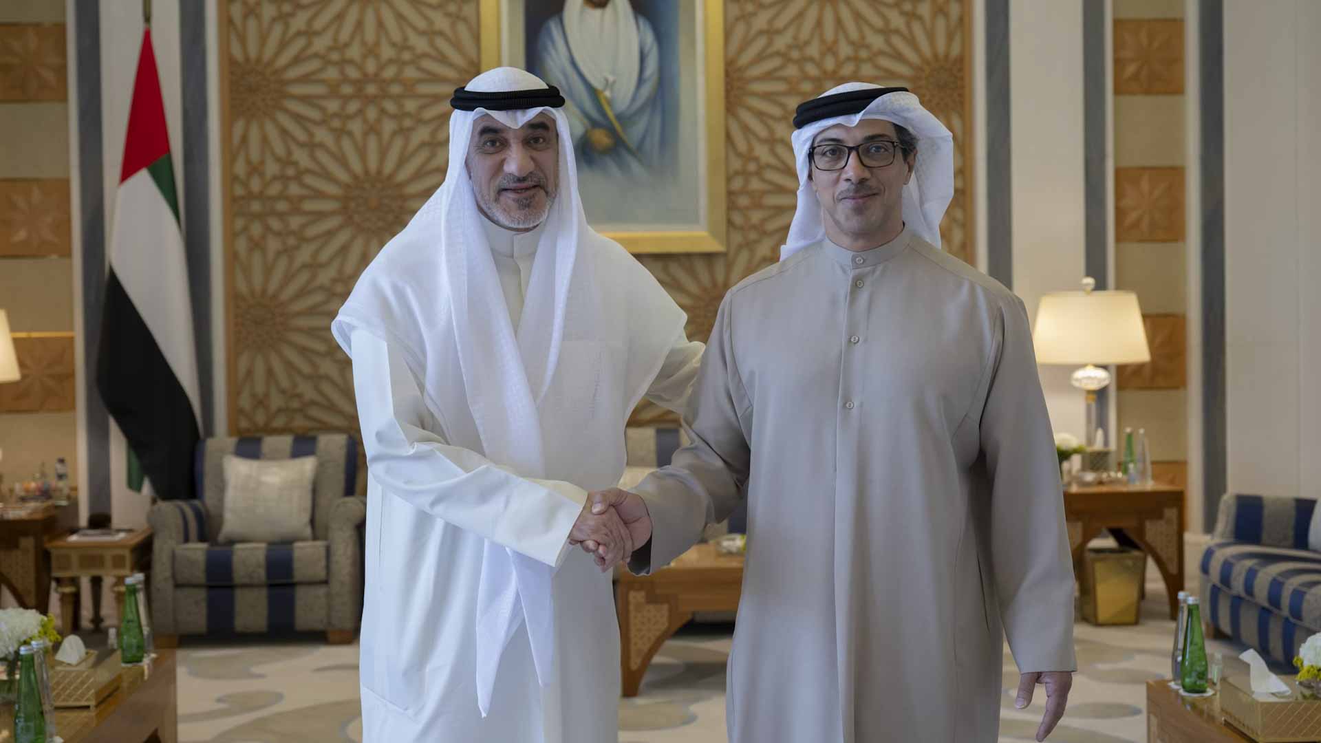 Mansour bin Zayed, First Deputy PM of Kuwait discuss relations 