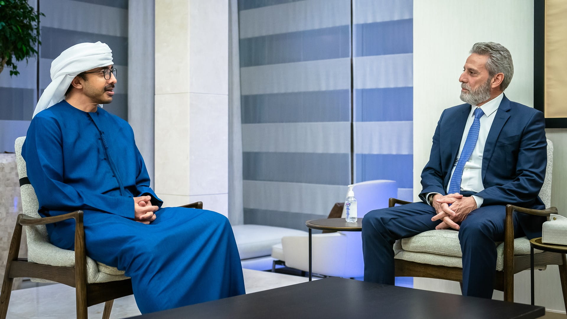 Abdullah bin Zayed, Hadi discuss humanitarian response in Gaza 