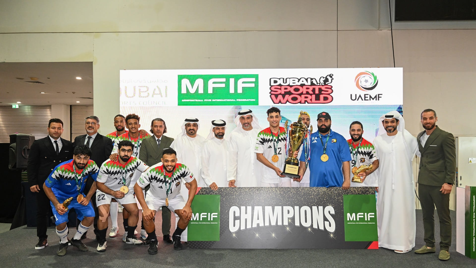 Kalba Tigers win 5-a-side Football champ. in Dubai 