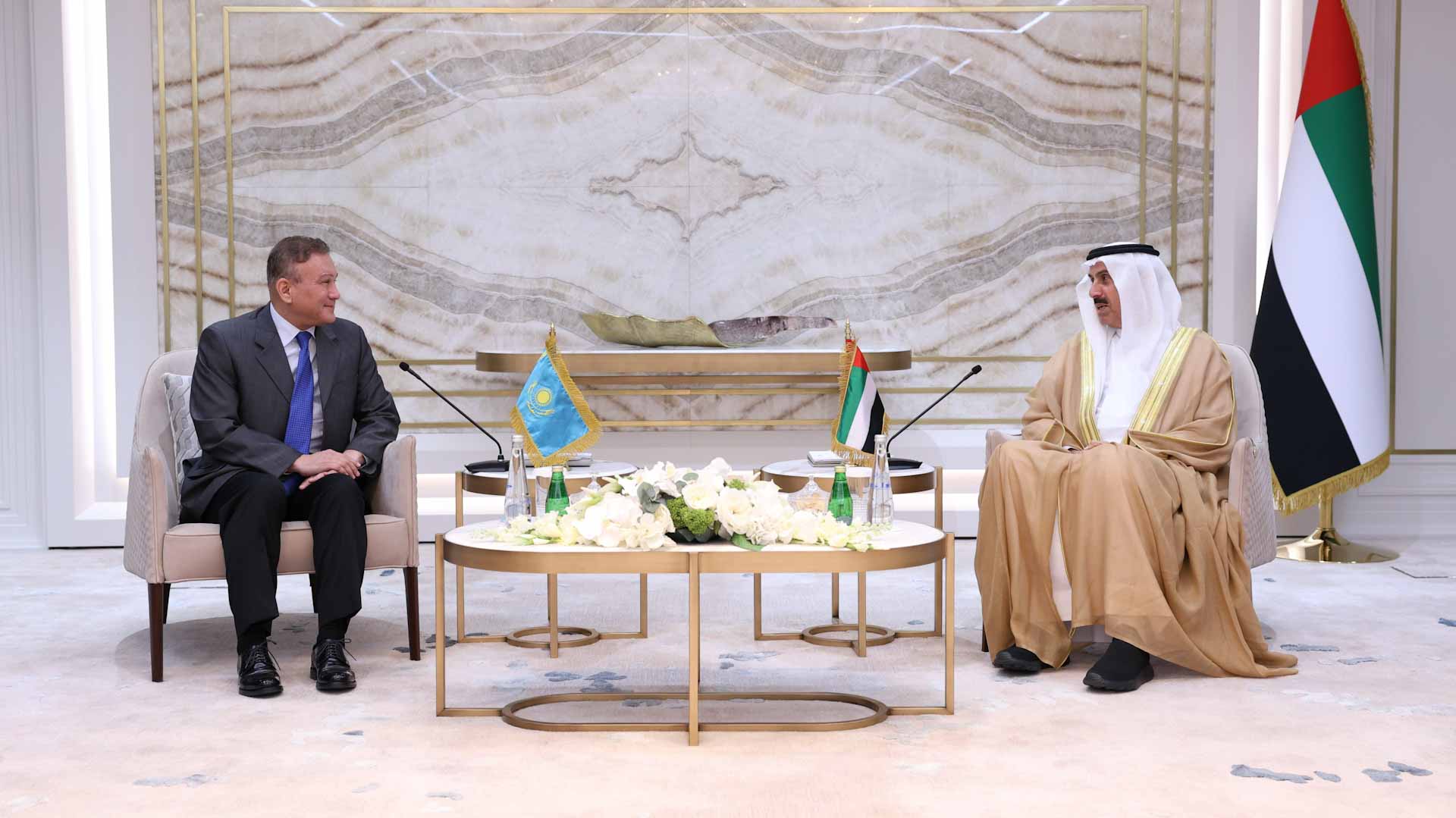 Saqr Ghobash receives Ambassadors of Italy, Kazakhstan, Paraguay