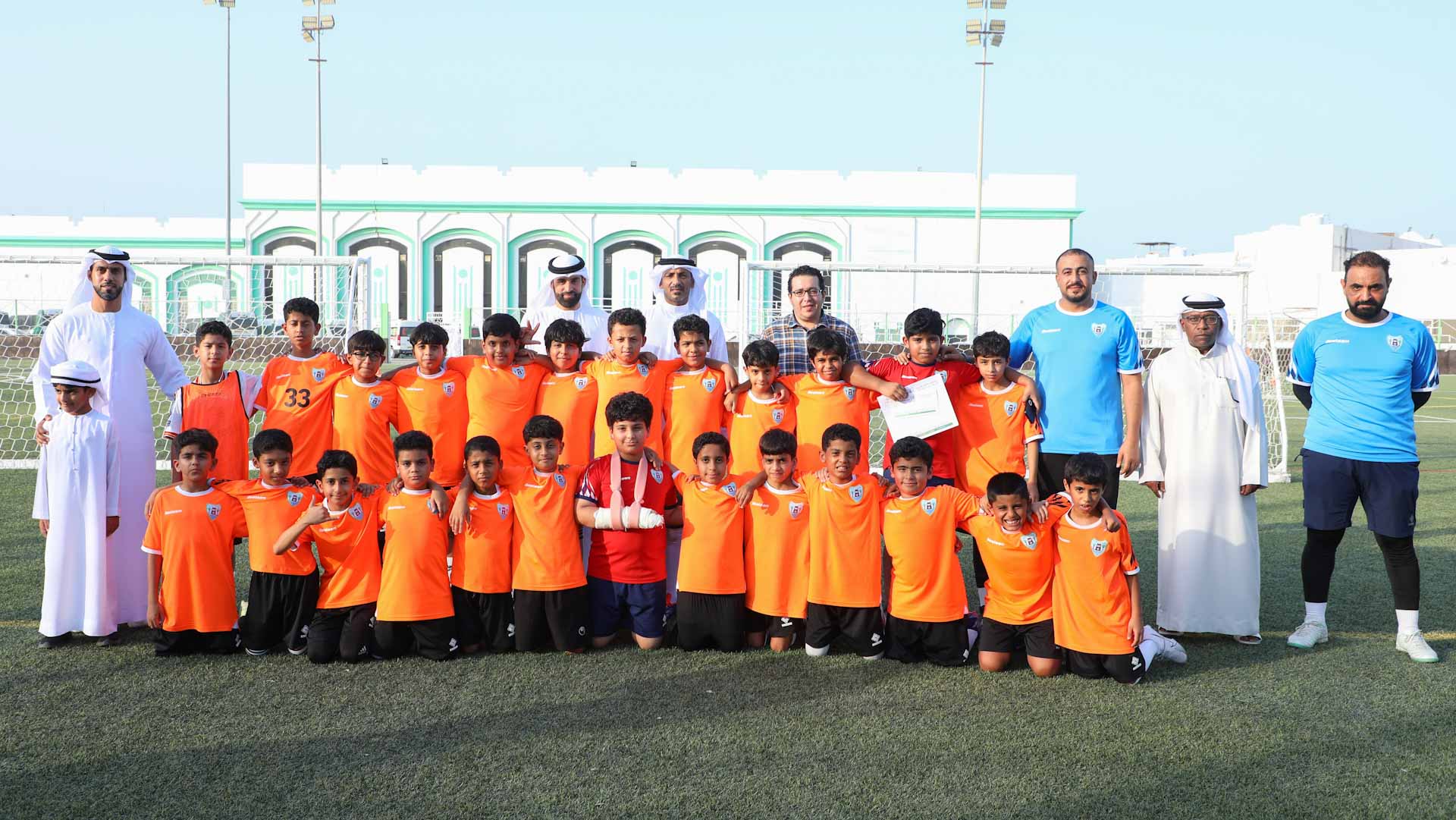 Diba Al Hisn Football Club honors players from under-11 team 