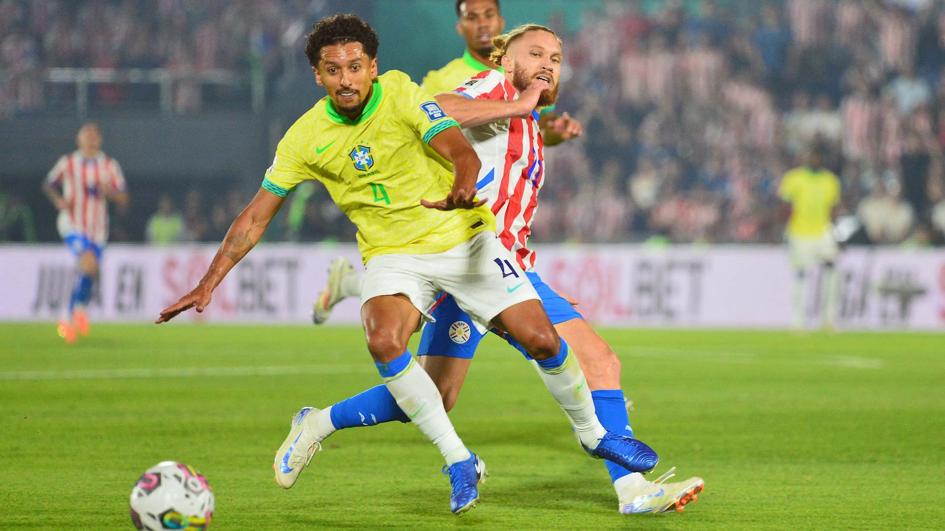 جوميز يقود باراجواي للفوز على البرازيل في تصفيات أميركا الجنوبية  