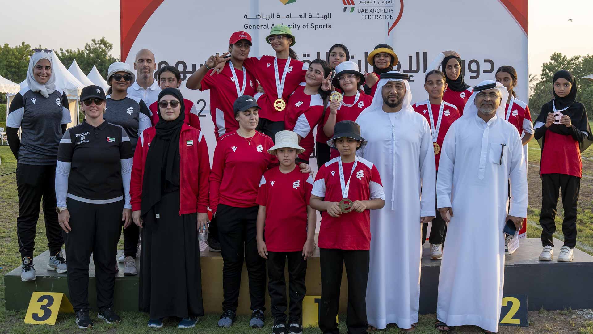 الشارقة للمرأة يحصد 16 ميدالية بتنشيطية دوري الإمارات للقوس والسهم 