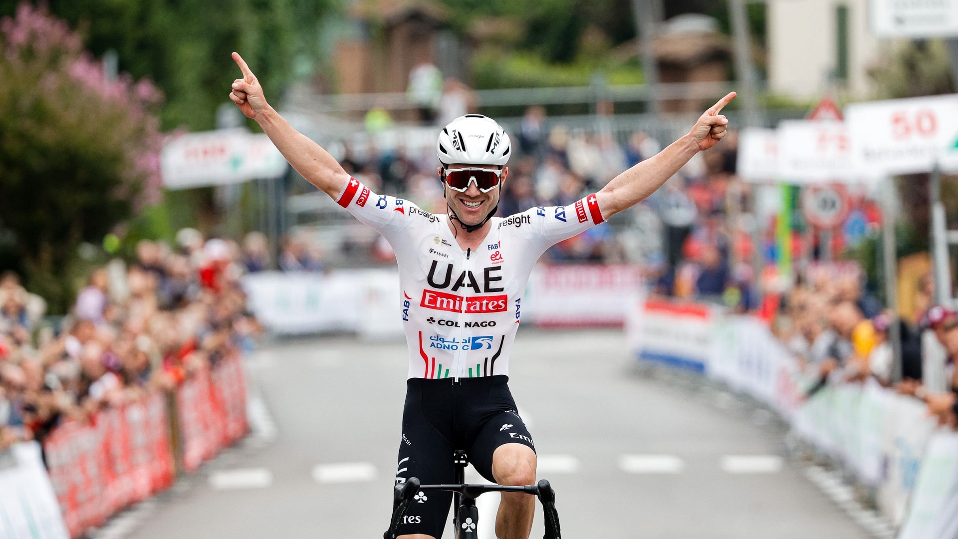 UAE Team Emirates rider Hirschi wins again at Coppa Sabatini 