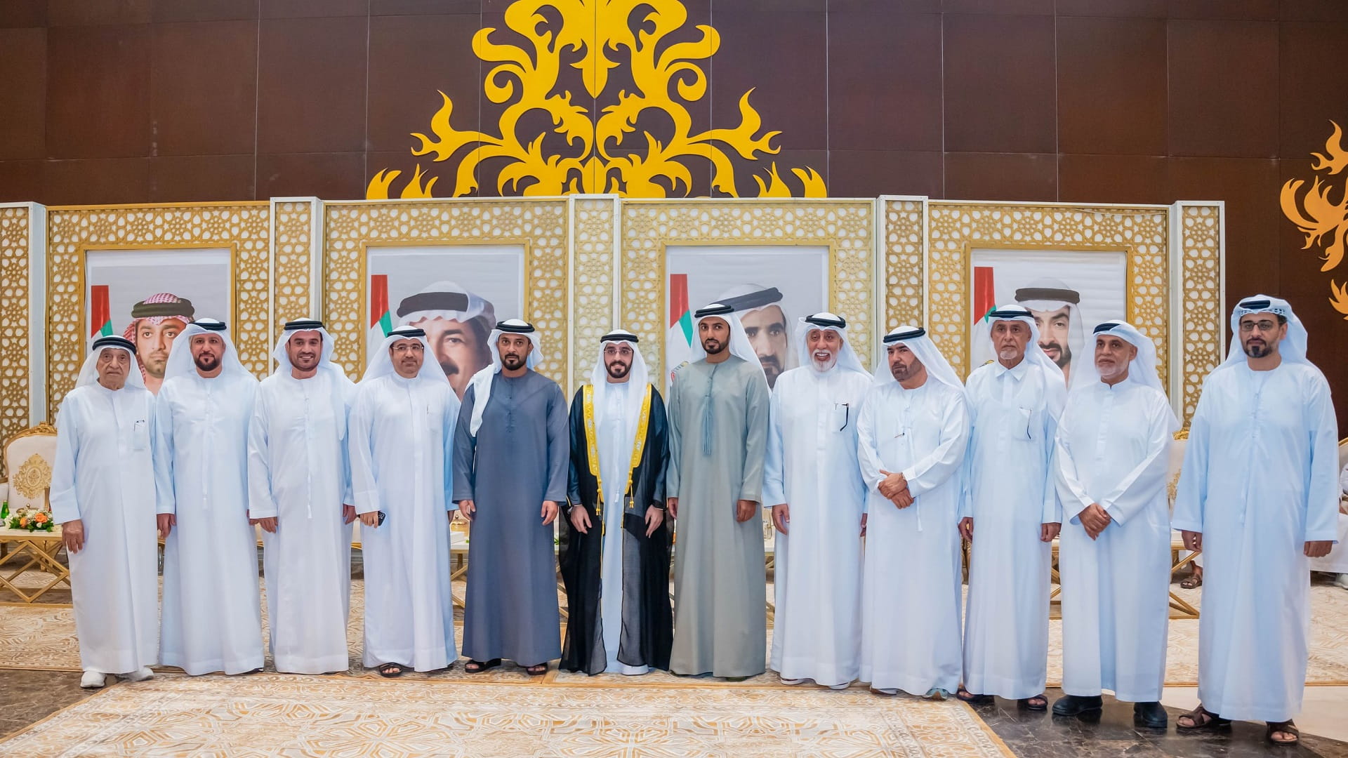 عبد العزيز وراشد بن حميد يحضران أفراح الجسمي والحمادي