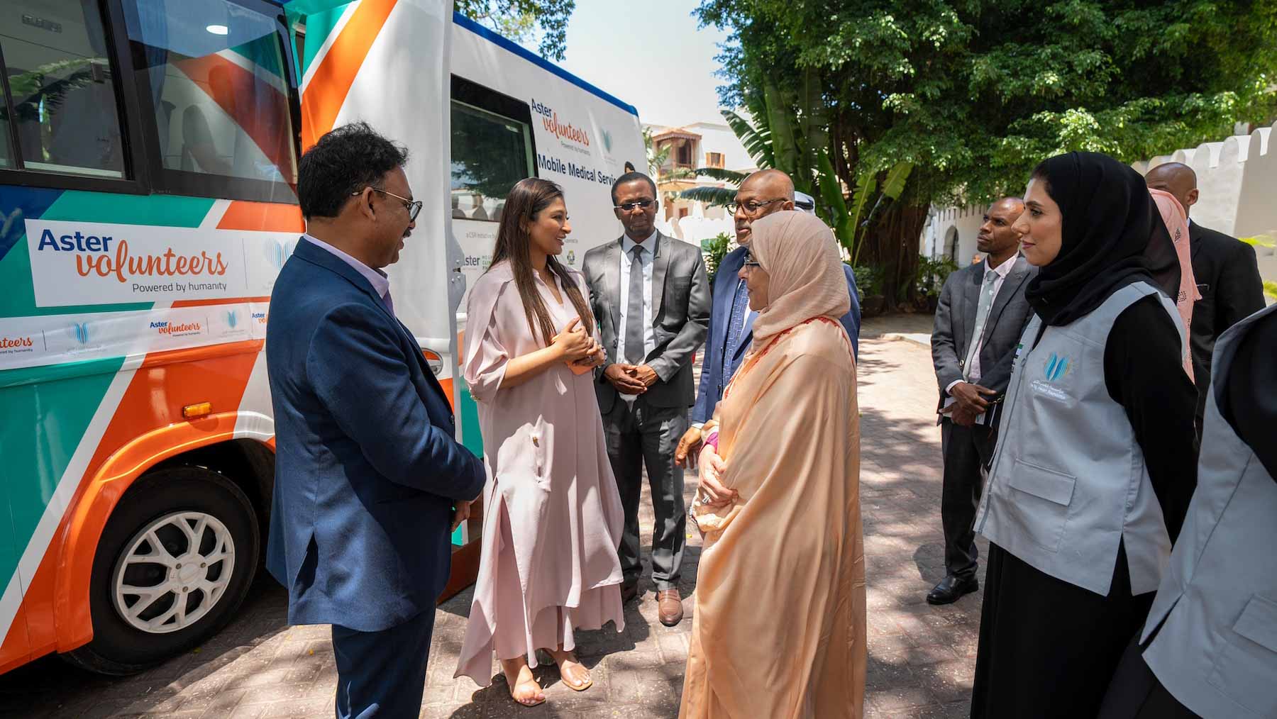 Sheikha Jawaher flags off TBHF-Aster Services in Zanzibar 