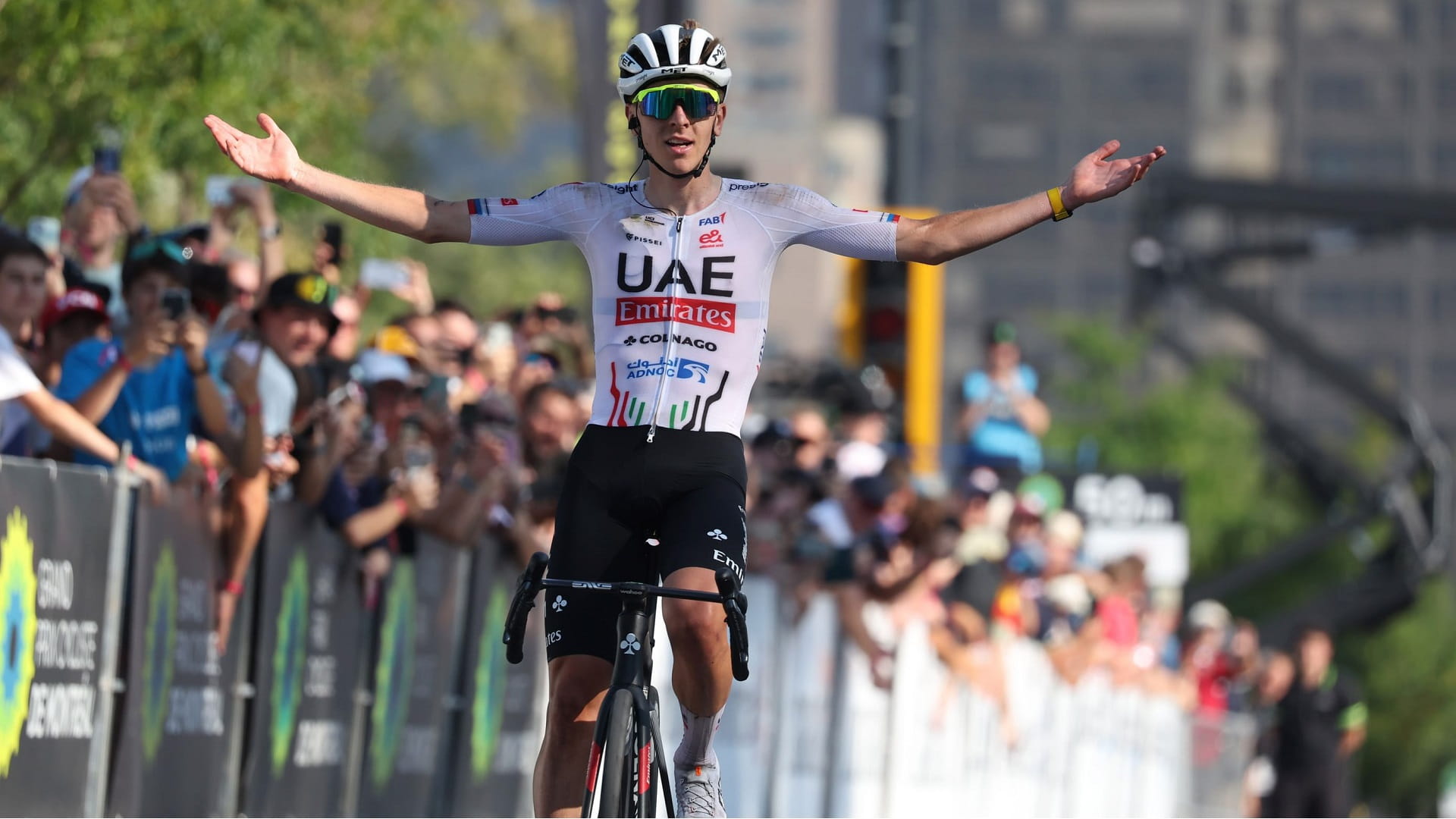 UAE Team Emirates rider Tadej Pogačar wins GP Montreal