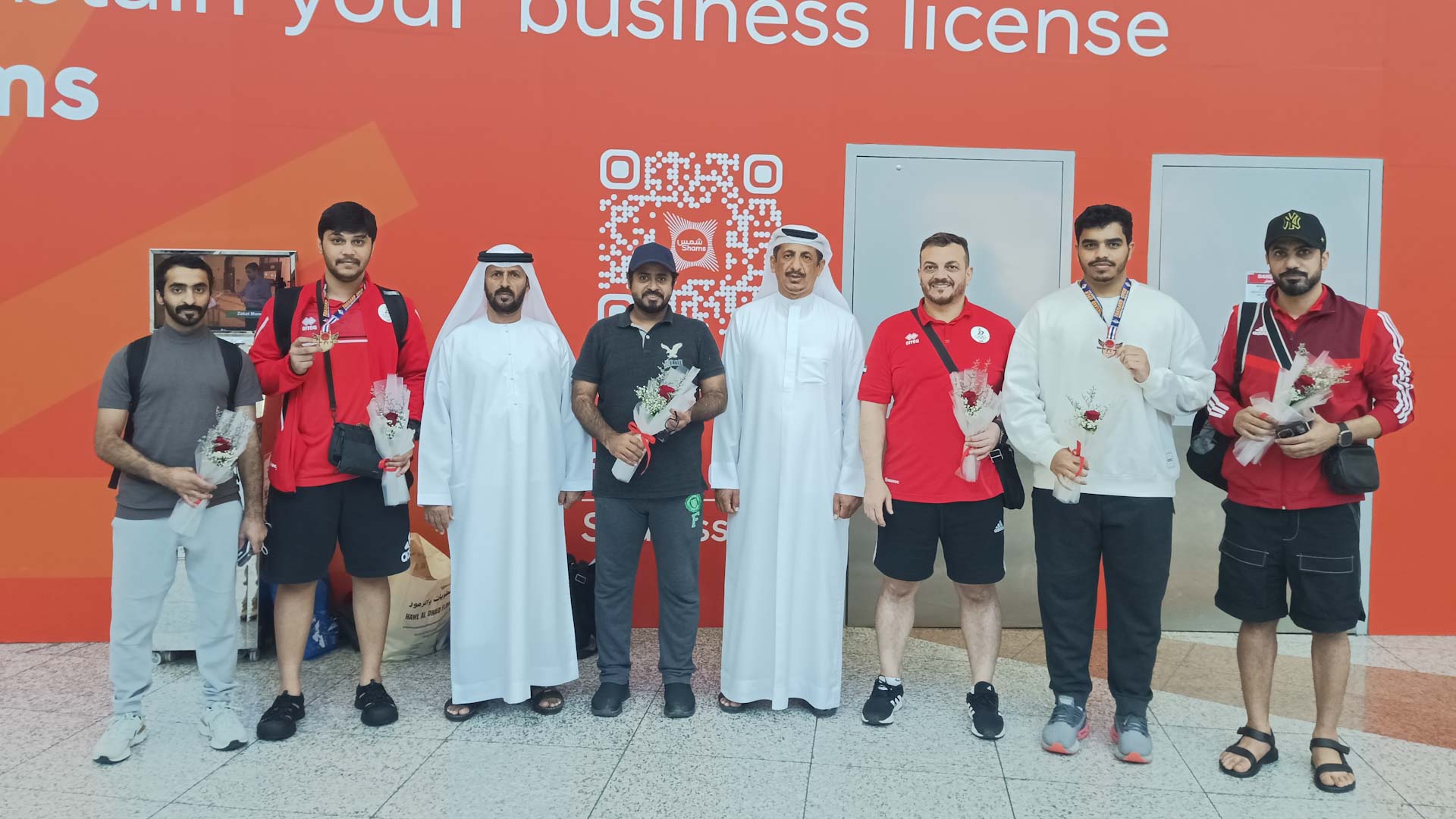 Al Dhaid Club celebrates the shooting team results in Thailand 