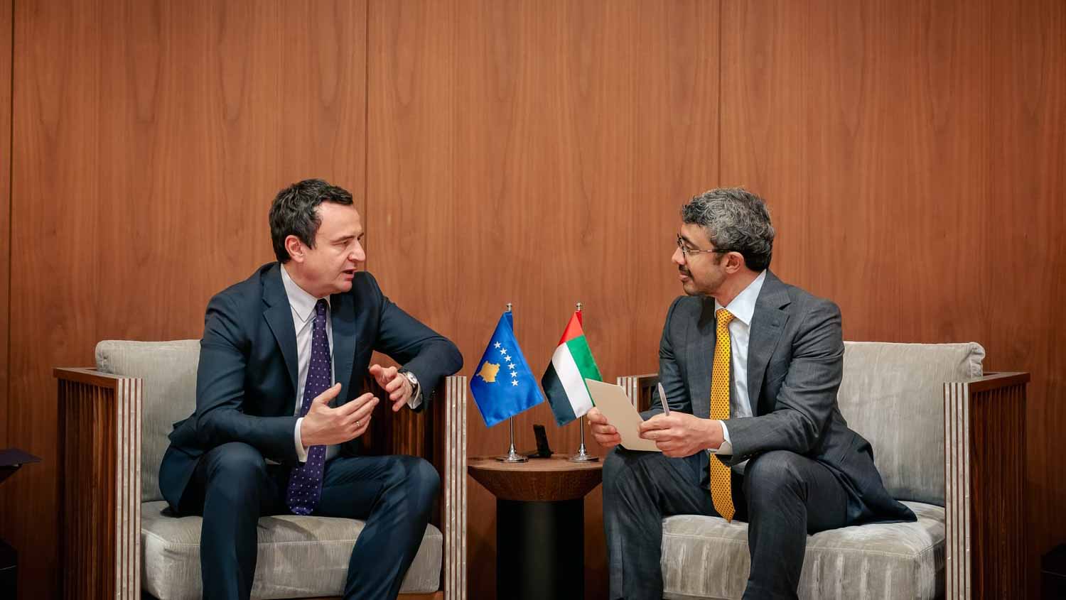 Abdullah bin Zayed meets Kosovo's Prime Minister in New York 