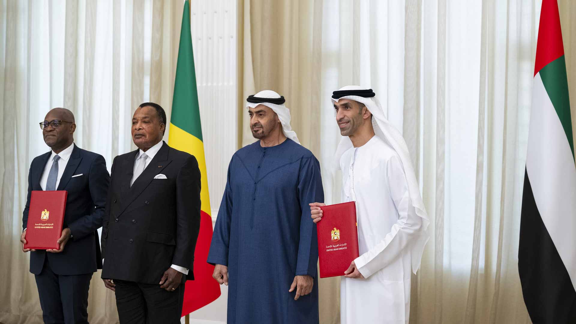 رئيس الدولة ورئيس الكونغو يشهدان توقيع اتفاقية شراكةاقتصادية شاملة 