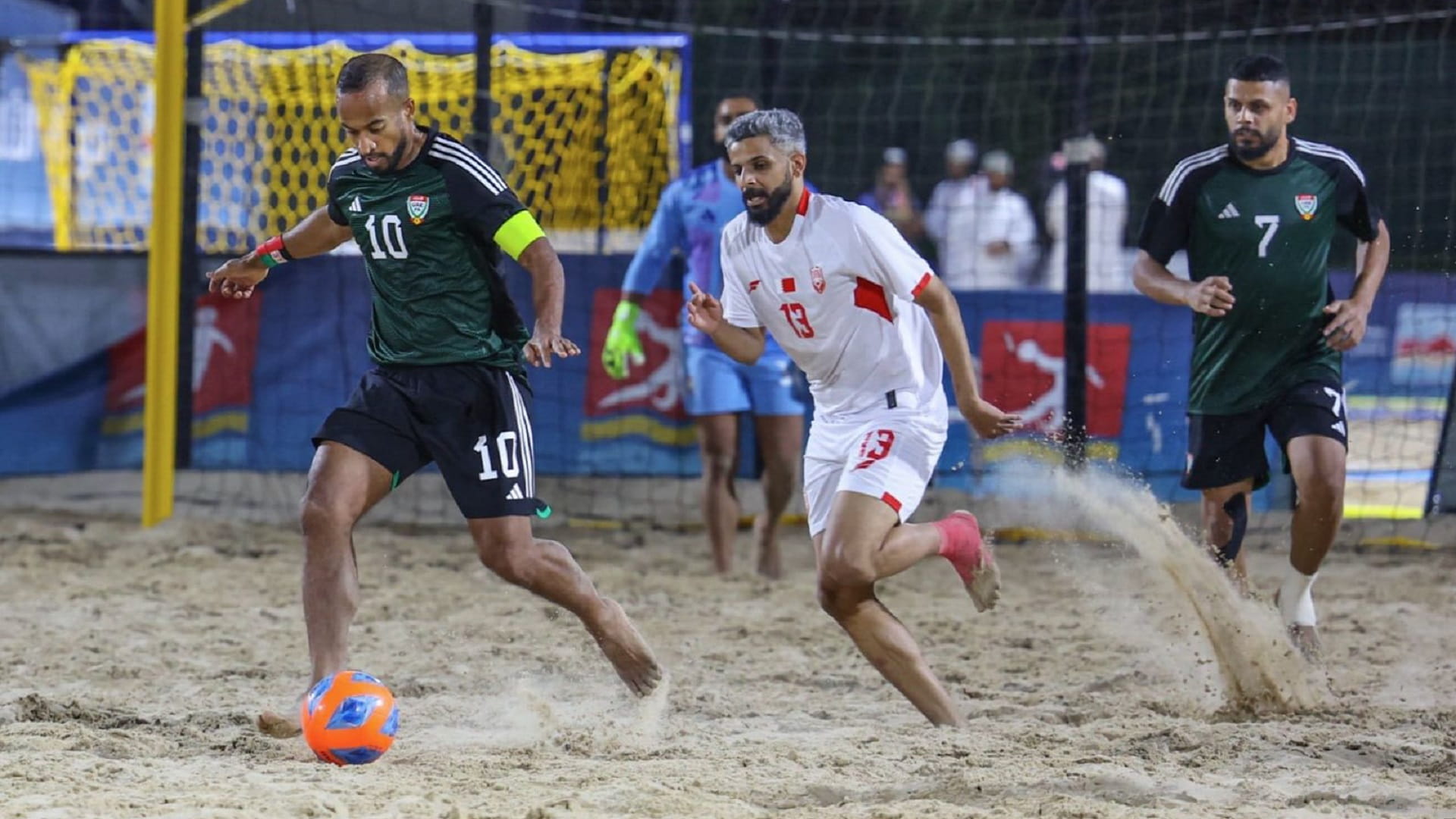 منتخب الشاطئية يفوز على نظيره البحريني في الألعاب الخليجية 