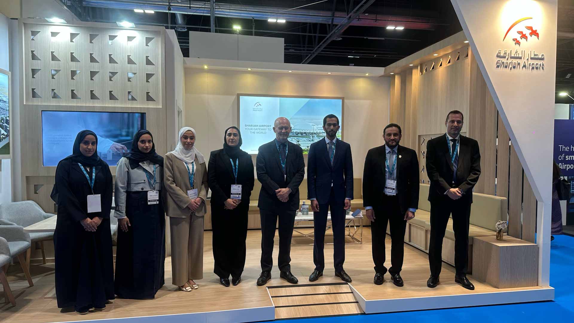مطار الشارقة يختتم مشاركته في "معرض ومؤتمر محطة المسافرين" بمدريد  