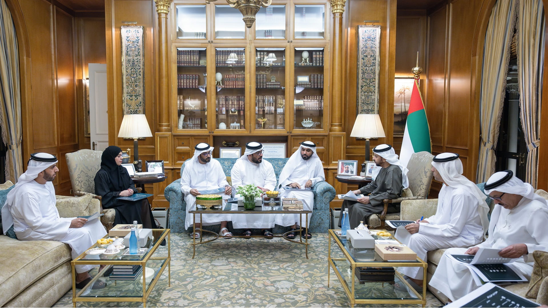 Hamdan bin Zayed receives ADAFSA delegation 