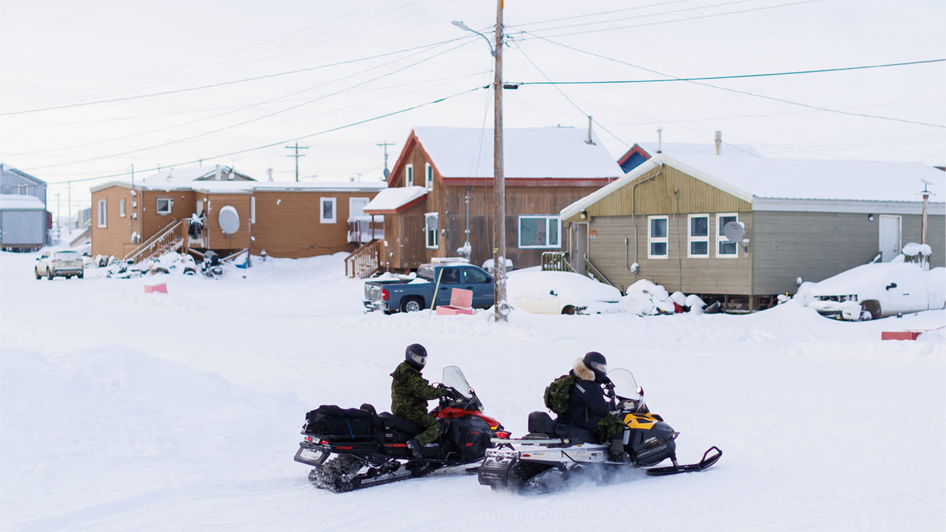 Canadian soldiers train in the Arctic to defend their country 