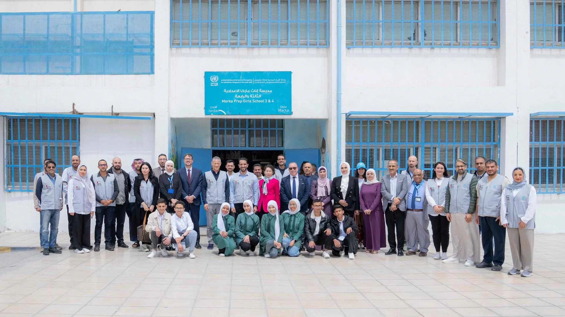 During the visit at the camp