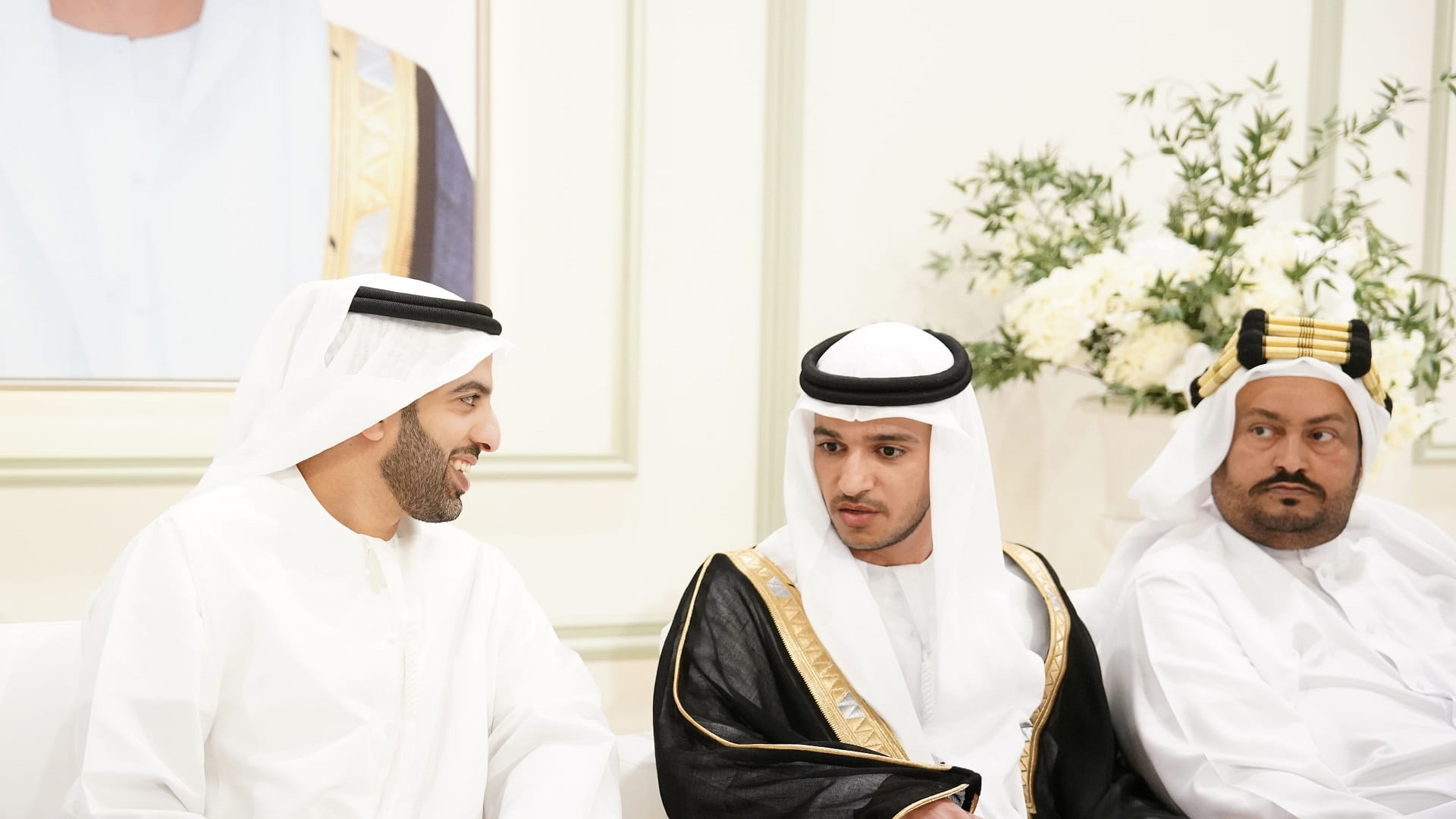 ولي عهد رأس الخيمة يحضر أفراح بن غدير وبن ملهوف والمقعودي 