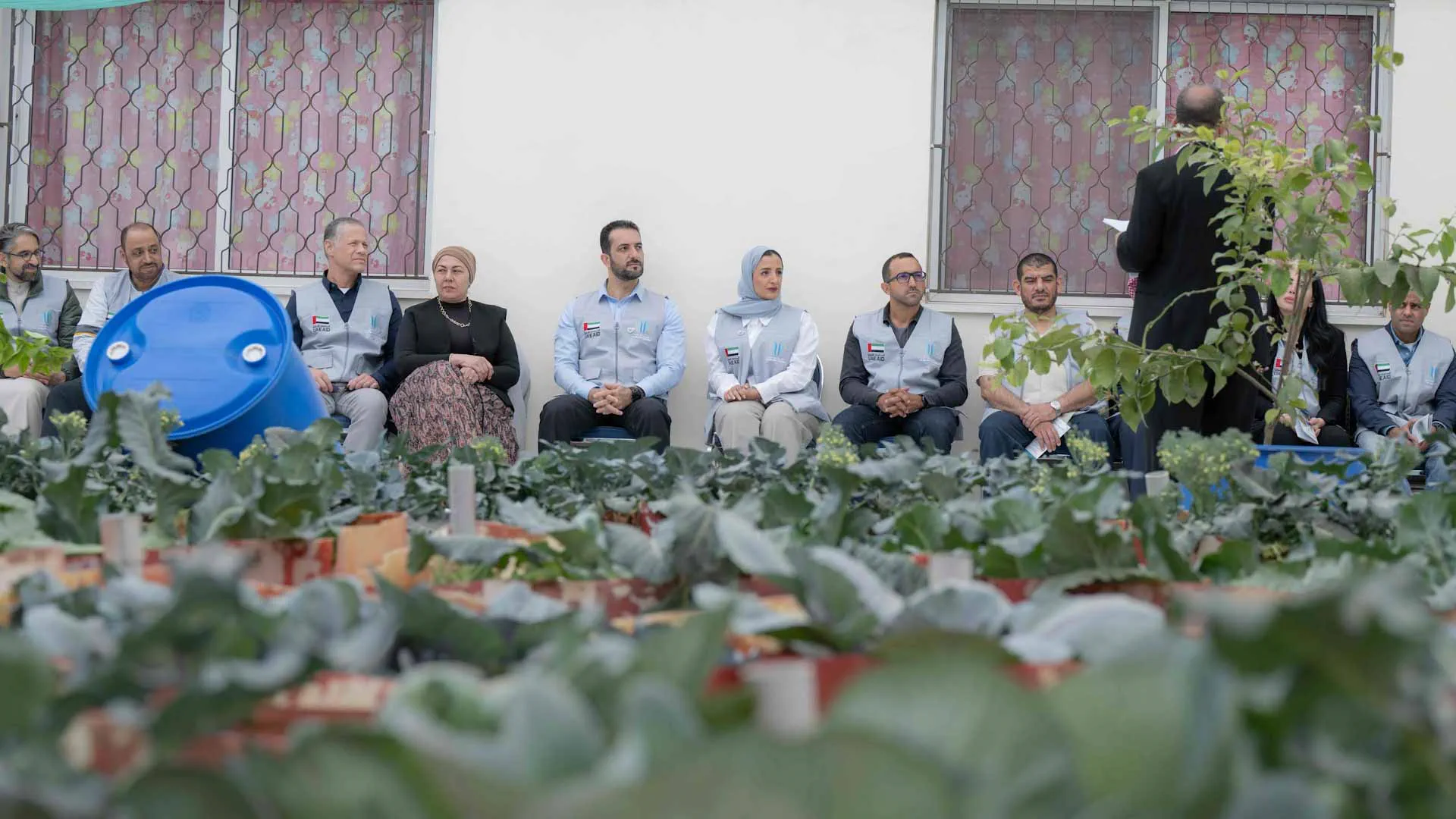 Sultan bin Ahmed during the visit