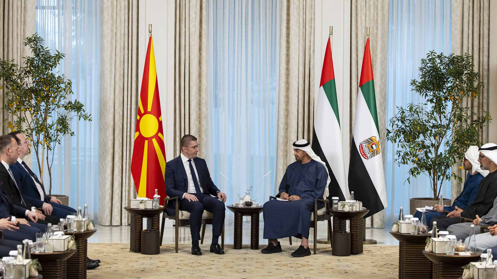UAE President, PM of North Macedonia discuss cooperation 