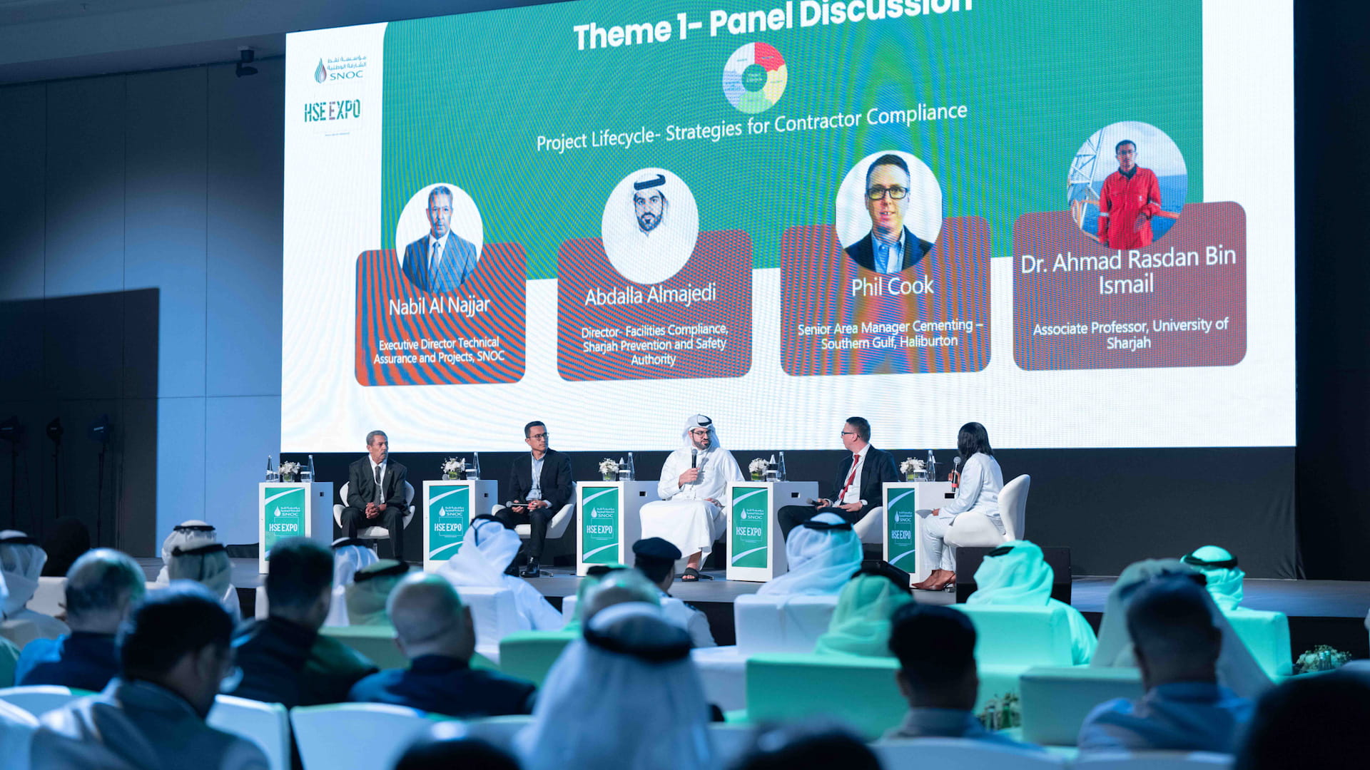 سلطان بن أحمد يشهد انطلاق معرض الصحة والسلامة والبيئة الـ2