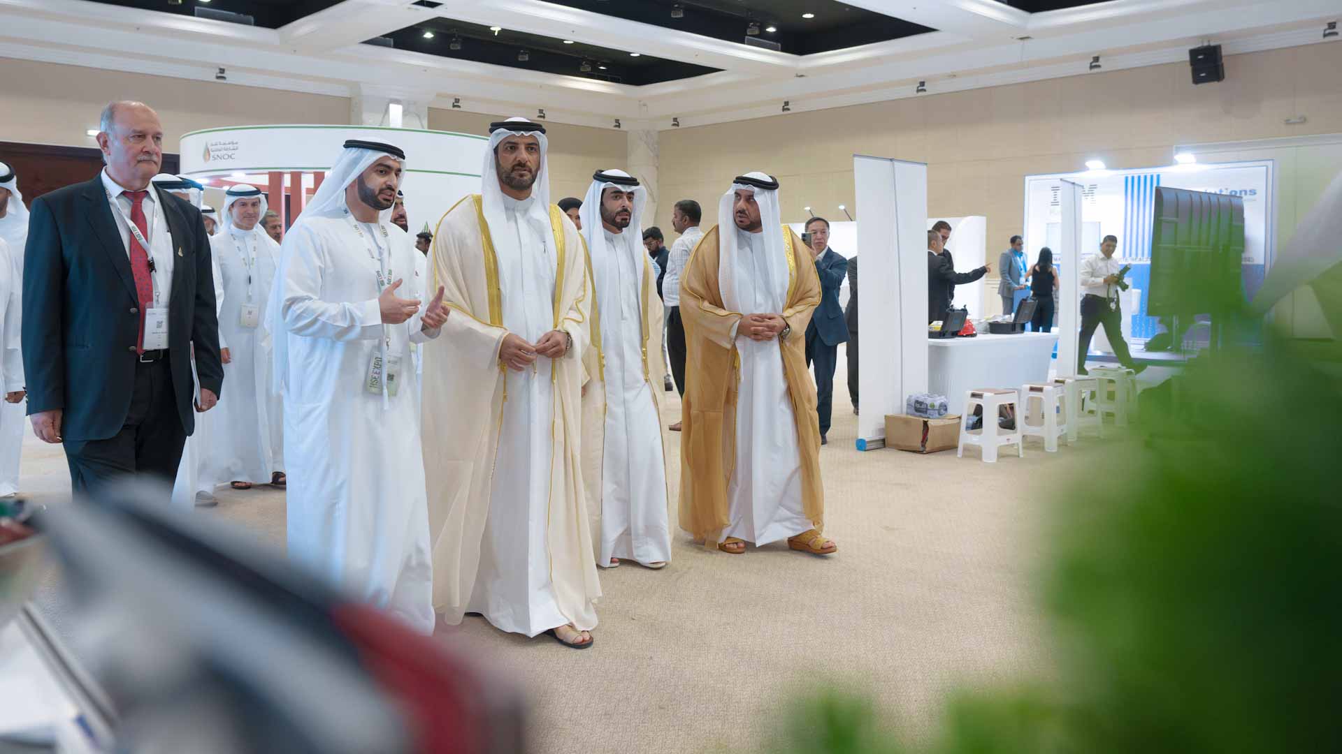 Sheikh Sultan bin Ahmed arrived the EXPO