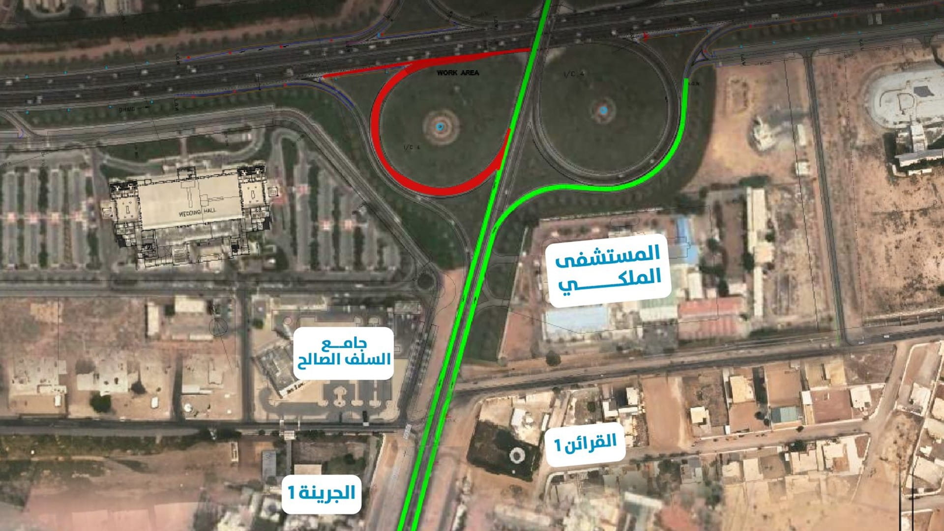طرق الشارقة تعلن إغلاق المخرج المؤدي لمدينة الذيد "جسر رقم 4"
