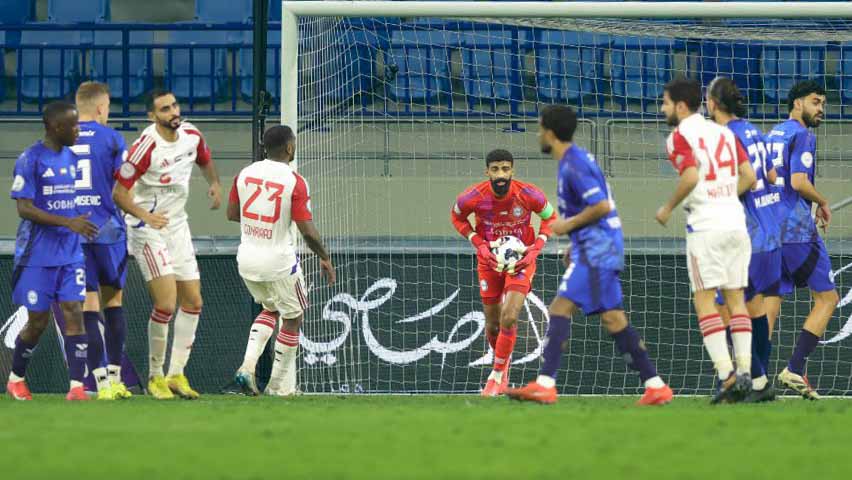 النصر يفوز على الشارقة باللقاء المؤجل من الجولة 21 بدوري أدنوك 