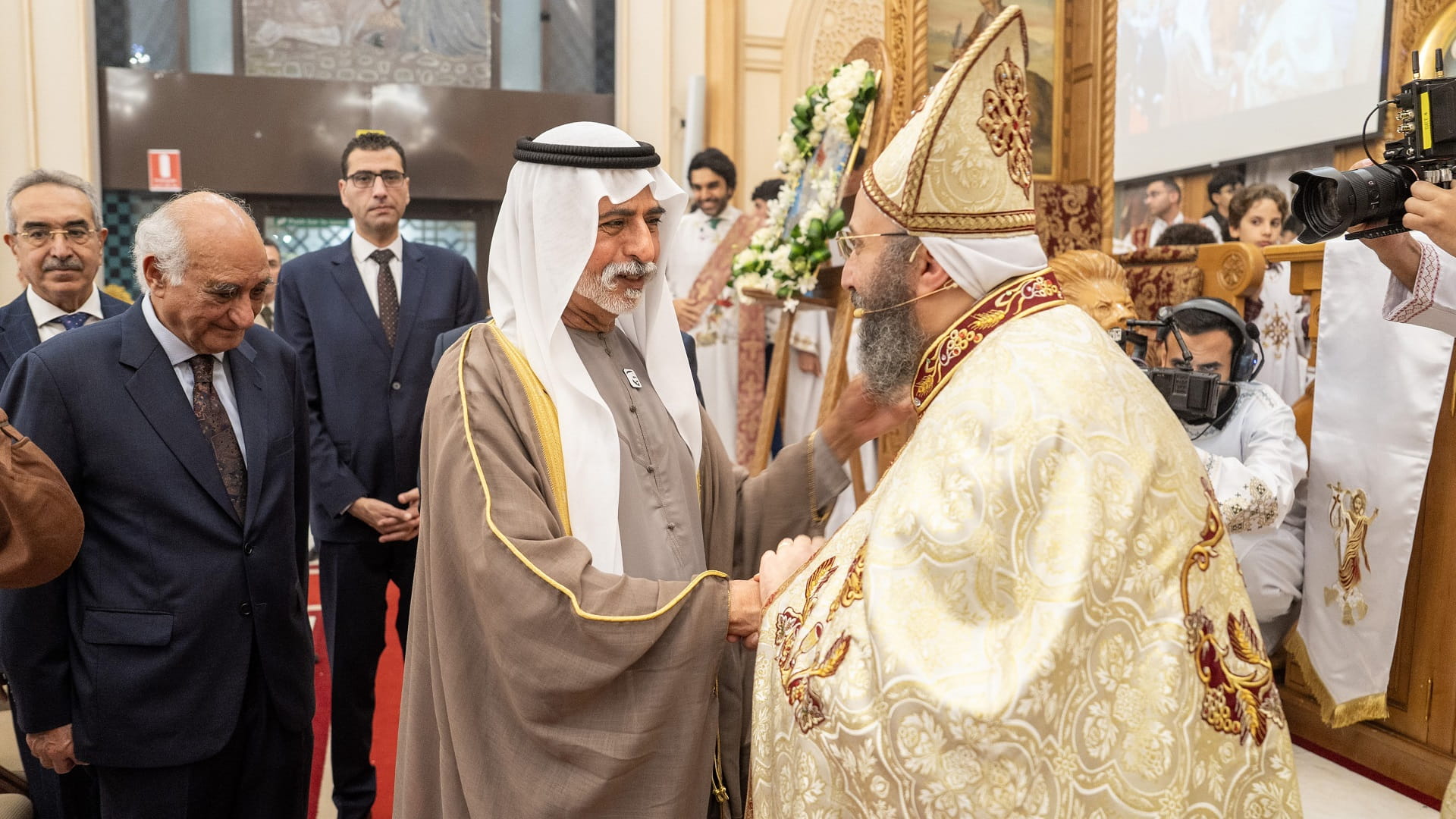Nahyan bin Mubarak attends Easter at Coptic Church in Abu Dhabi 