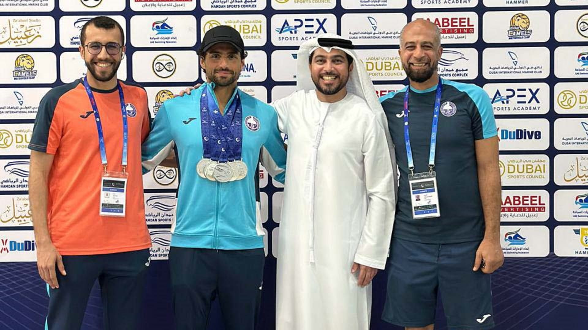 نادي الذيد الرياضي يتألق في بطولة دبي الدولية للألعاب المائية  