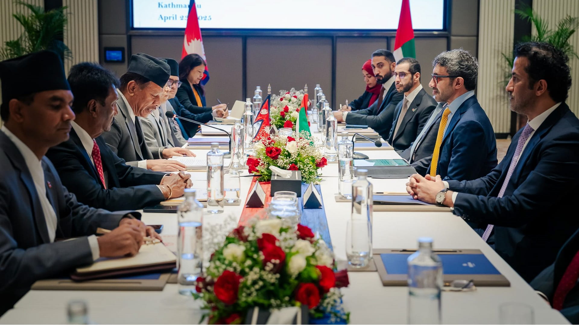 Abdullah bin Zayed meets Nepalese Deputy PM