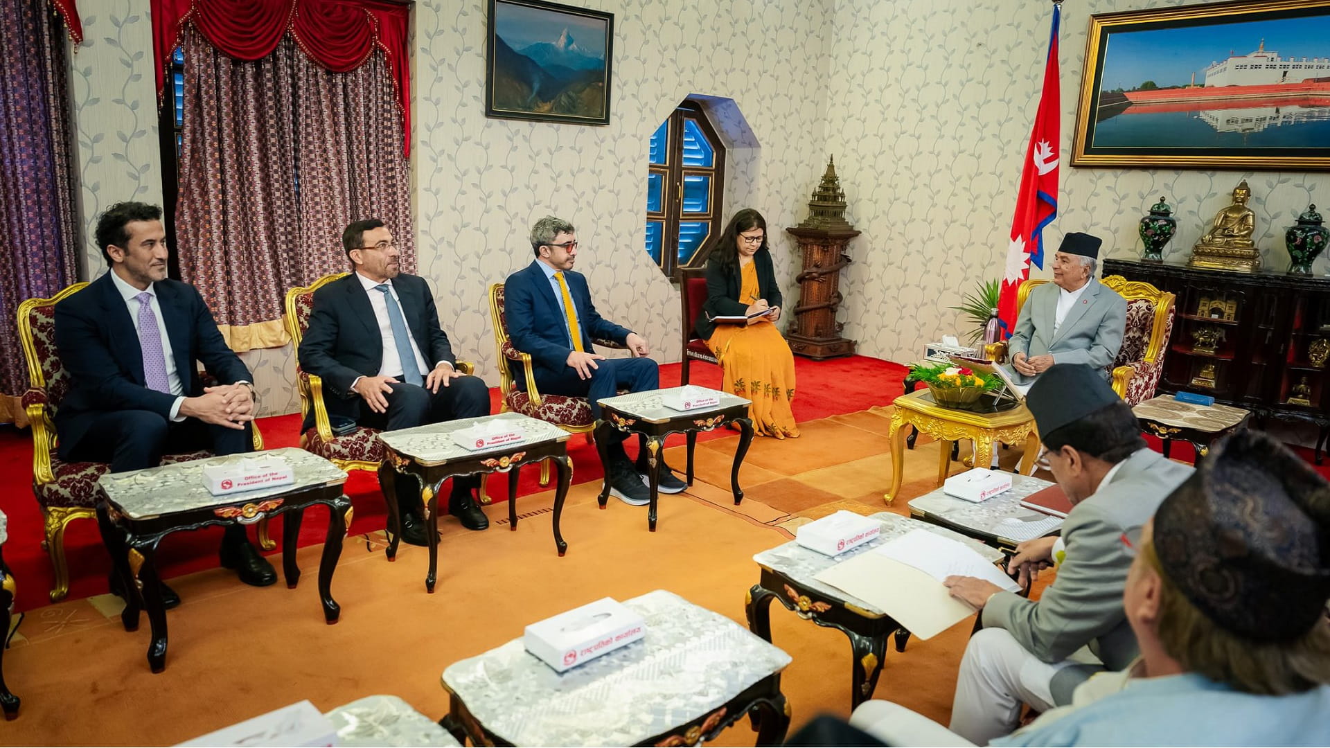 President of Nepal welcomes Abdullah bin Zayed