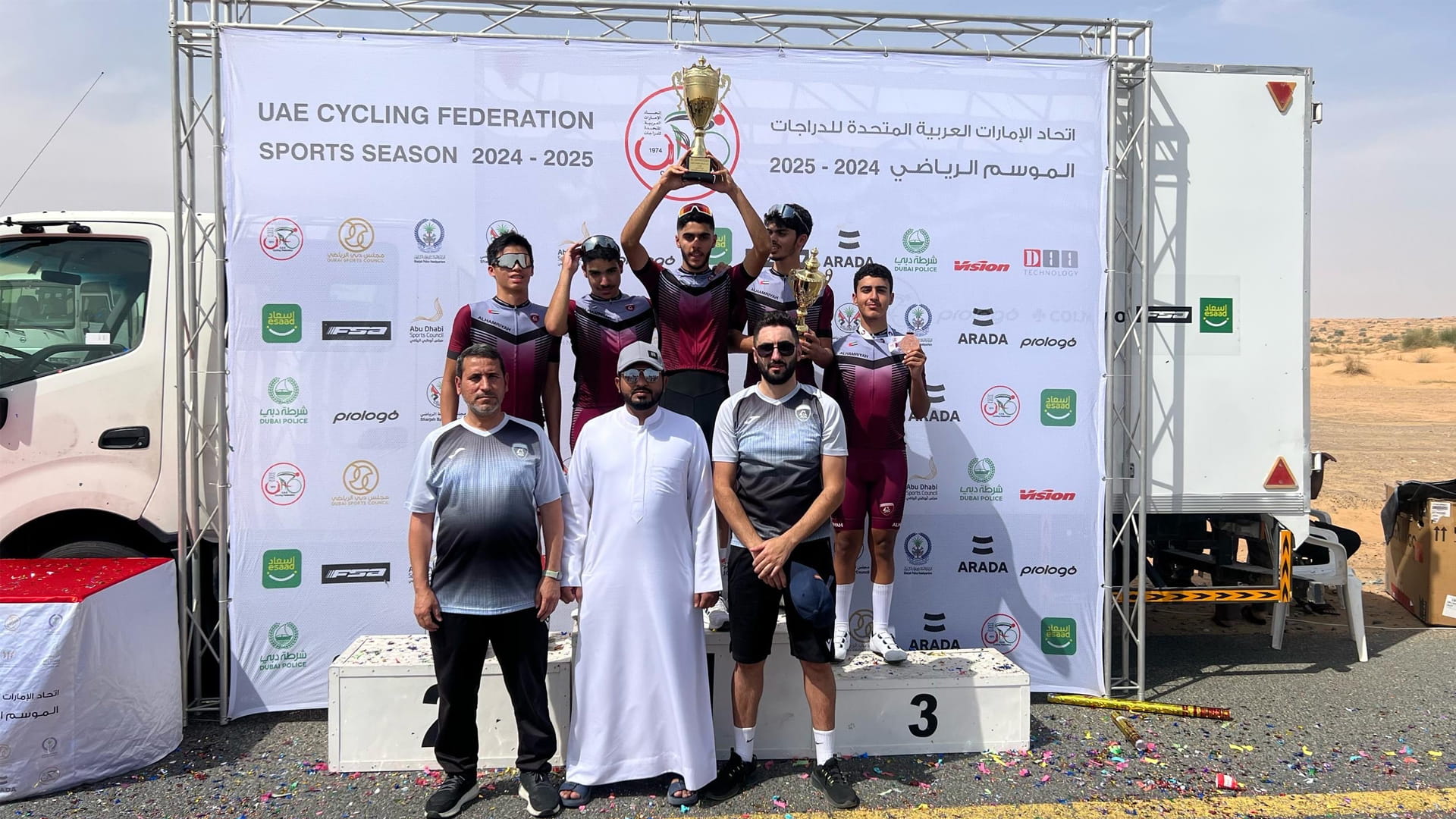 فريق الحمرية للدراجات يخطف 3 ميداليات بسباق الدوري المحلي للشباب 