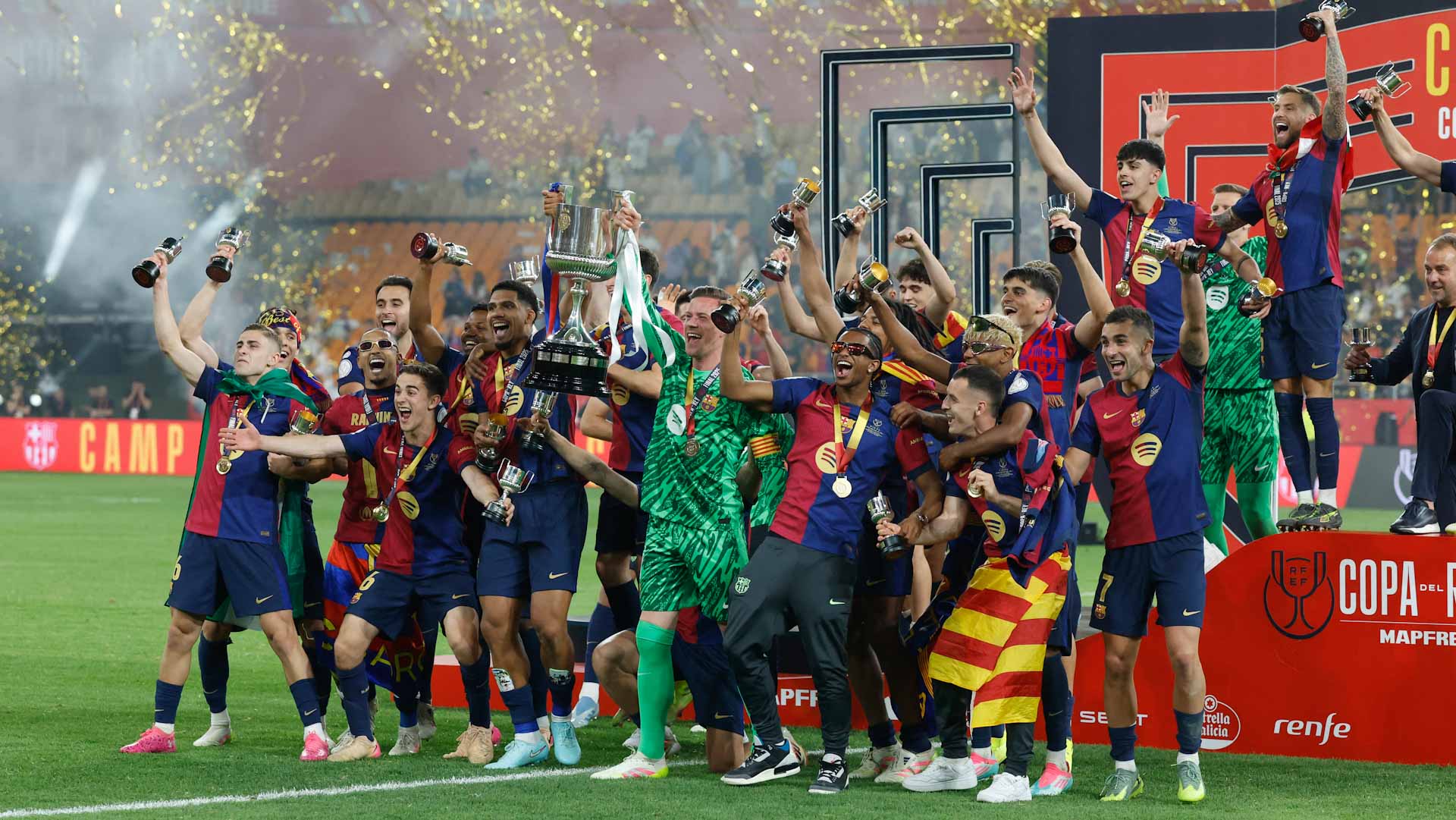 برشلونة يتوج بكأس ملك إسبانيا للمرة 32 في تاريخه 