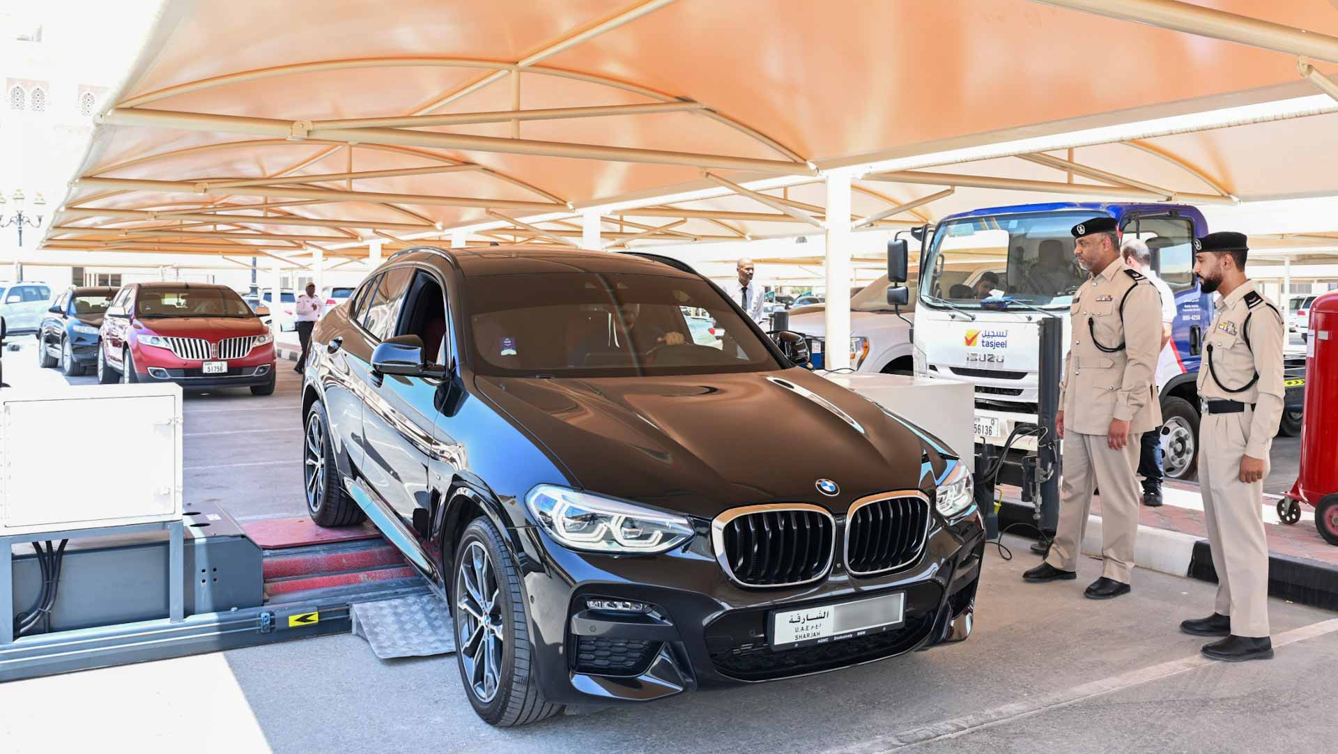 SP offers vehicle inspection services at University of Sharjah 