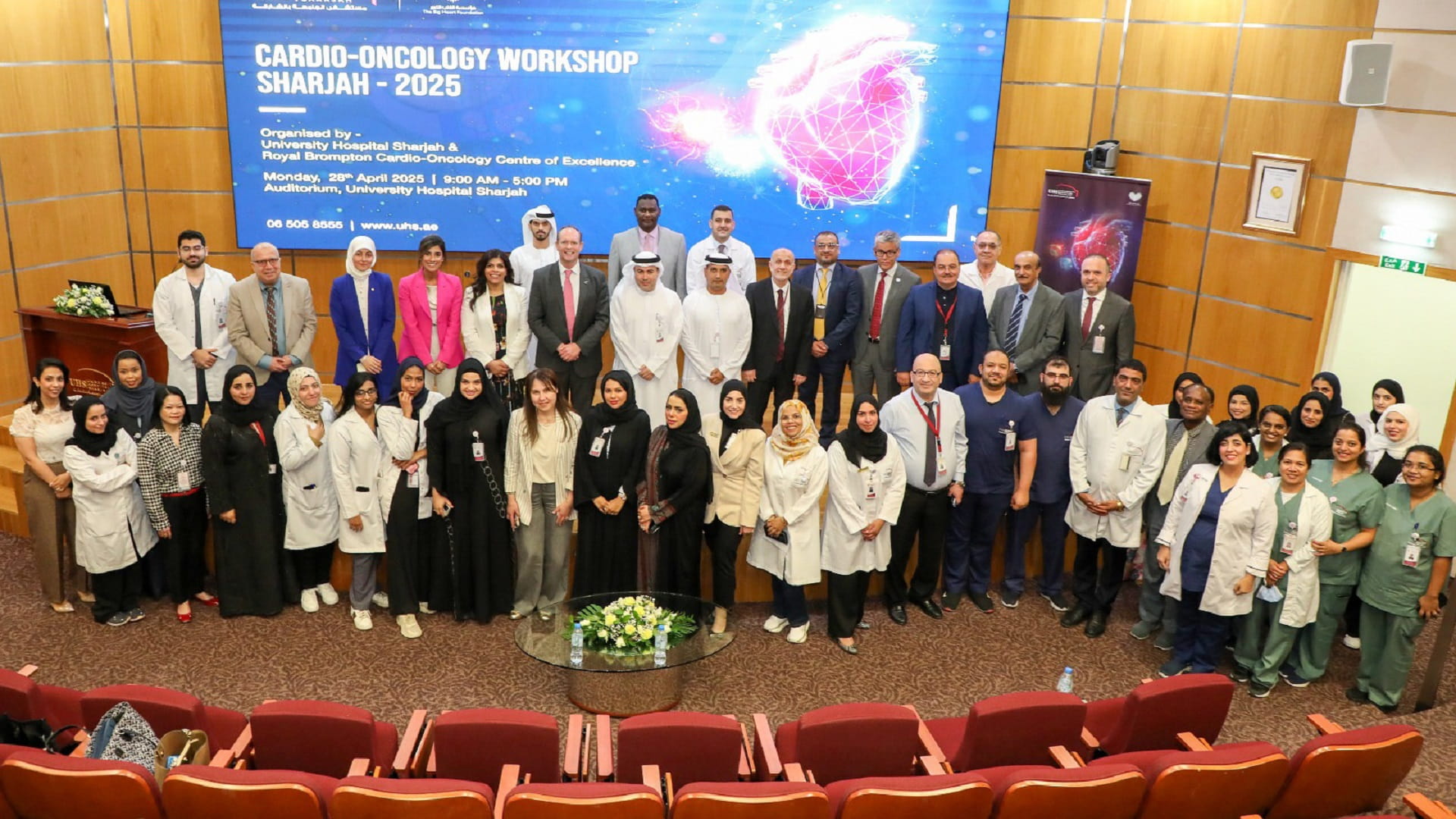 صورة بعنوان: مستشفى الجامعة بالشارقة يستضيف ورشة القلب والأورام 