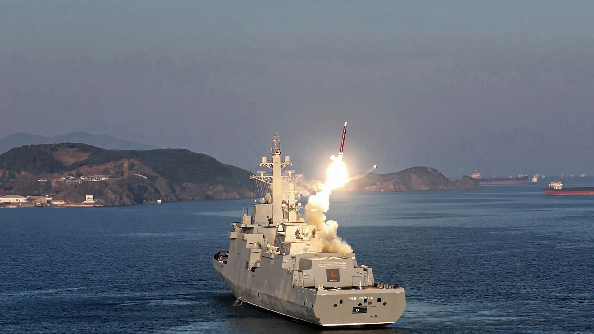 North Korea tests new destroyer’s weapons system