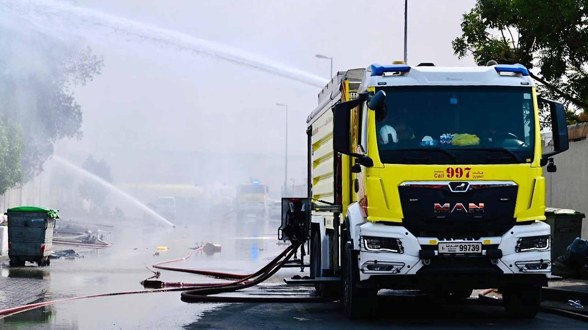 Sharjah Police control fire in Industrial Area 10 without injuries 