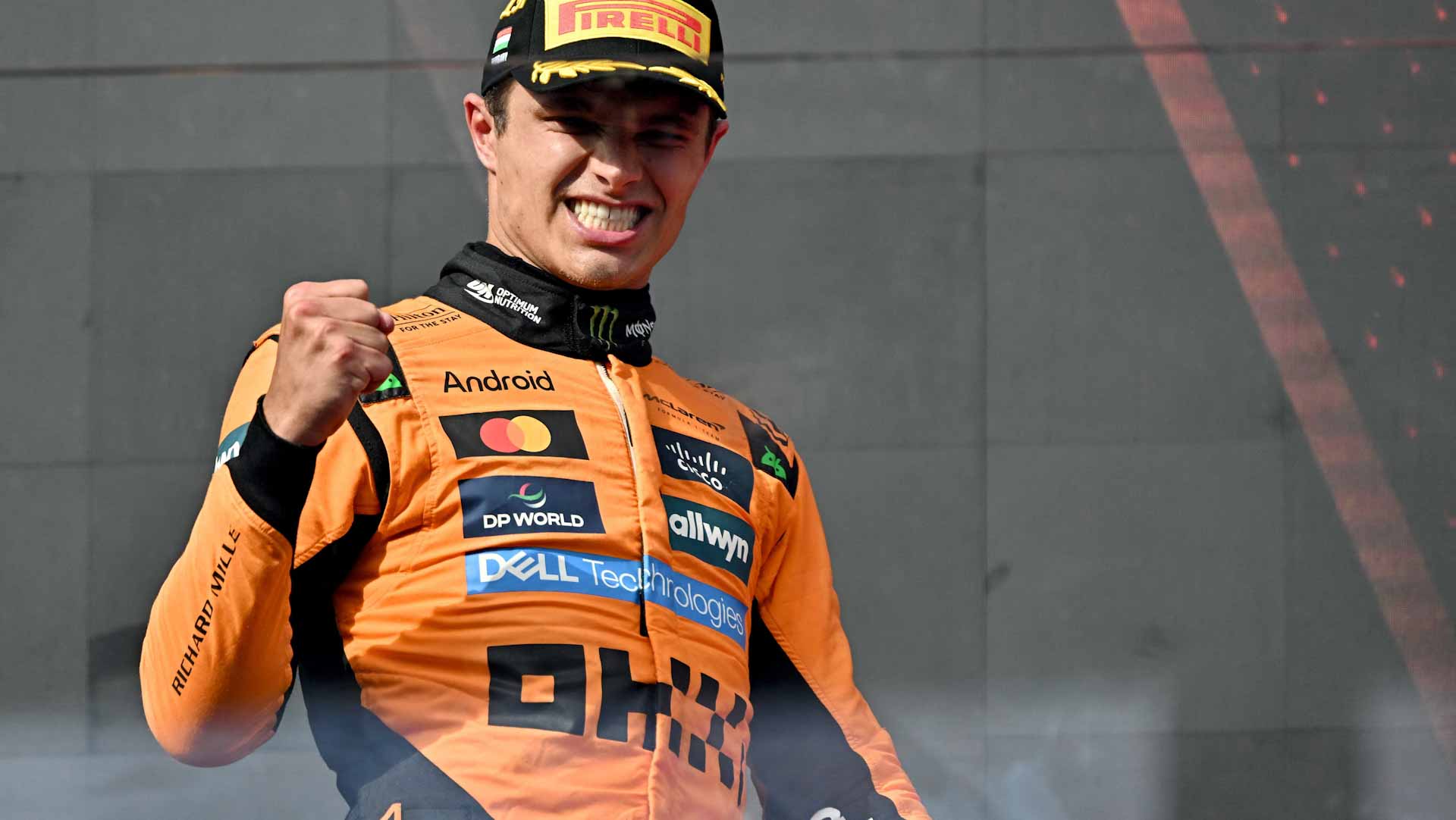 نوريس يحرز المركز الأول في جائزة المجر للفورمولا 1  