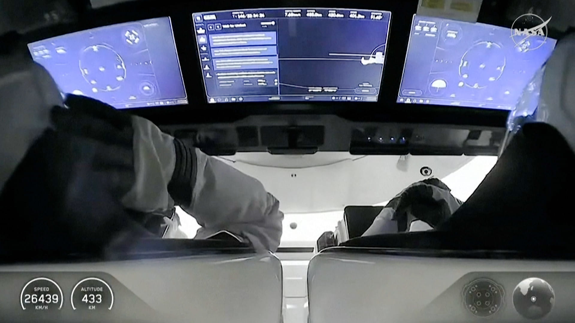 Four astronauts depart ISS for return to Earth