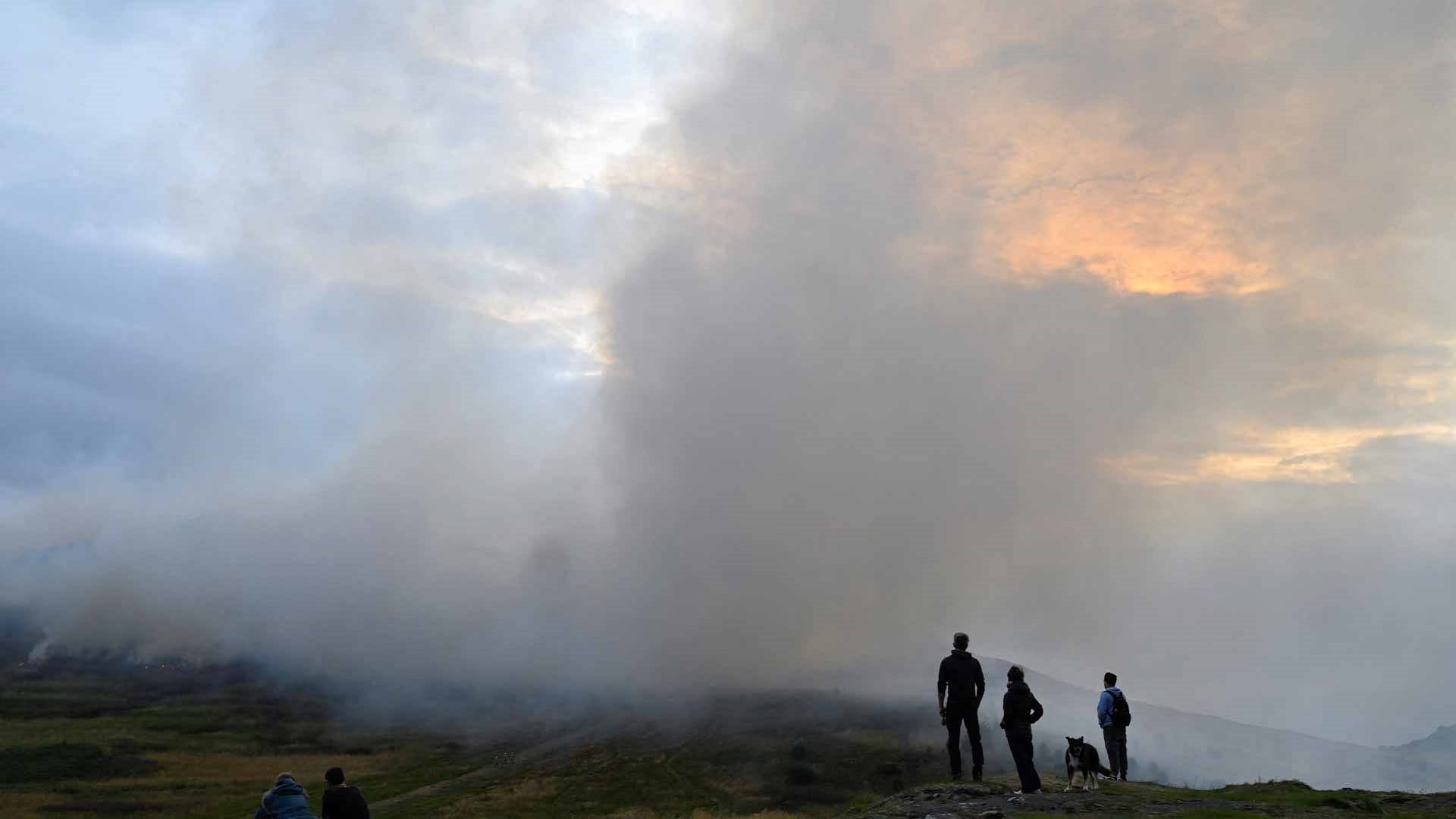 Fire breaks out at Edinburgh’s Arthur’s Seat 