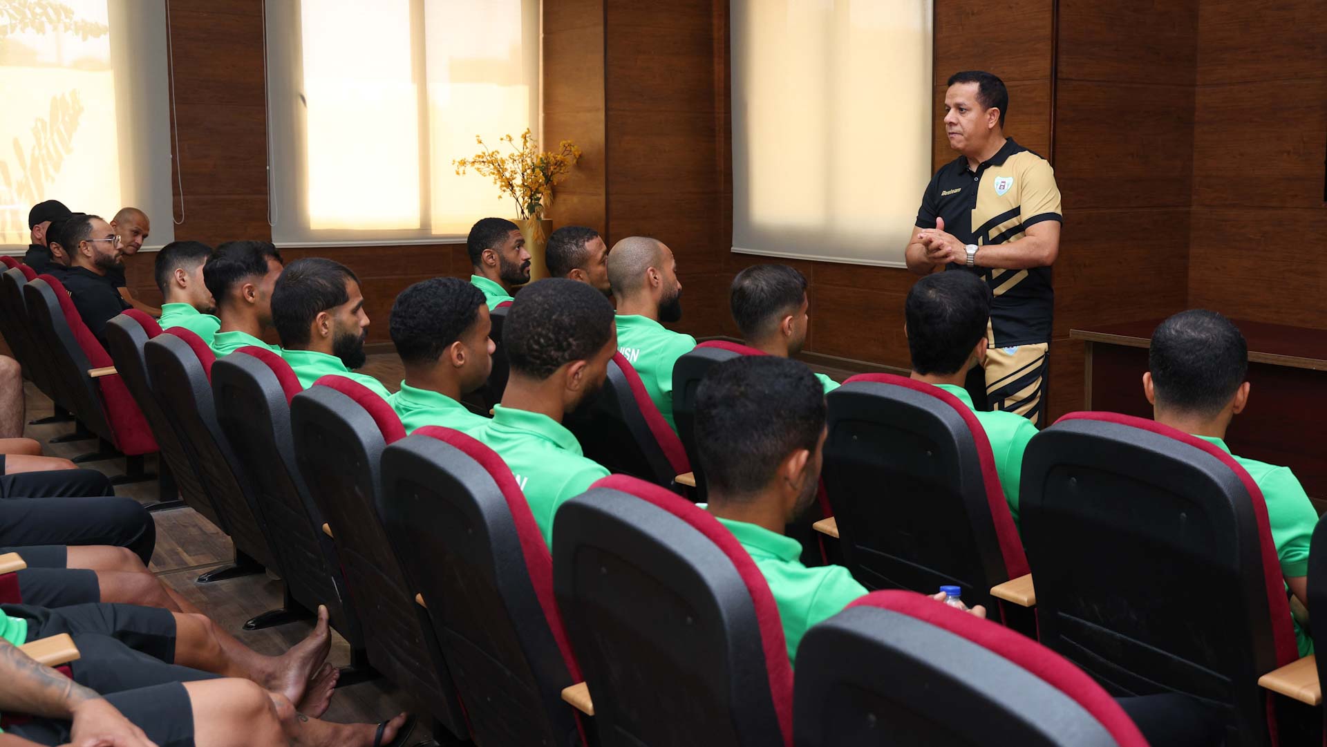 Dibba Al Hisn Club management visit football team's camp in Egypt 