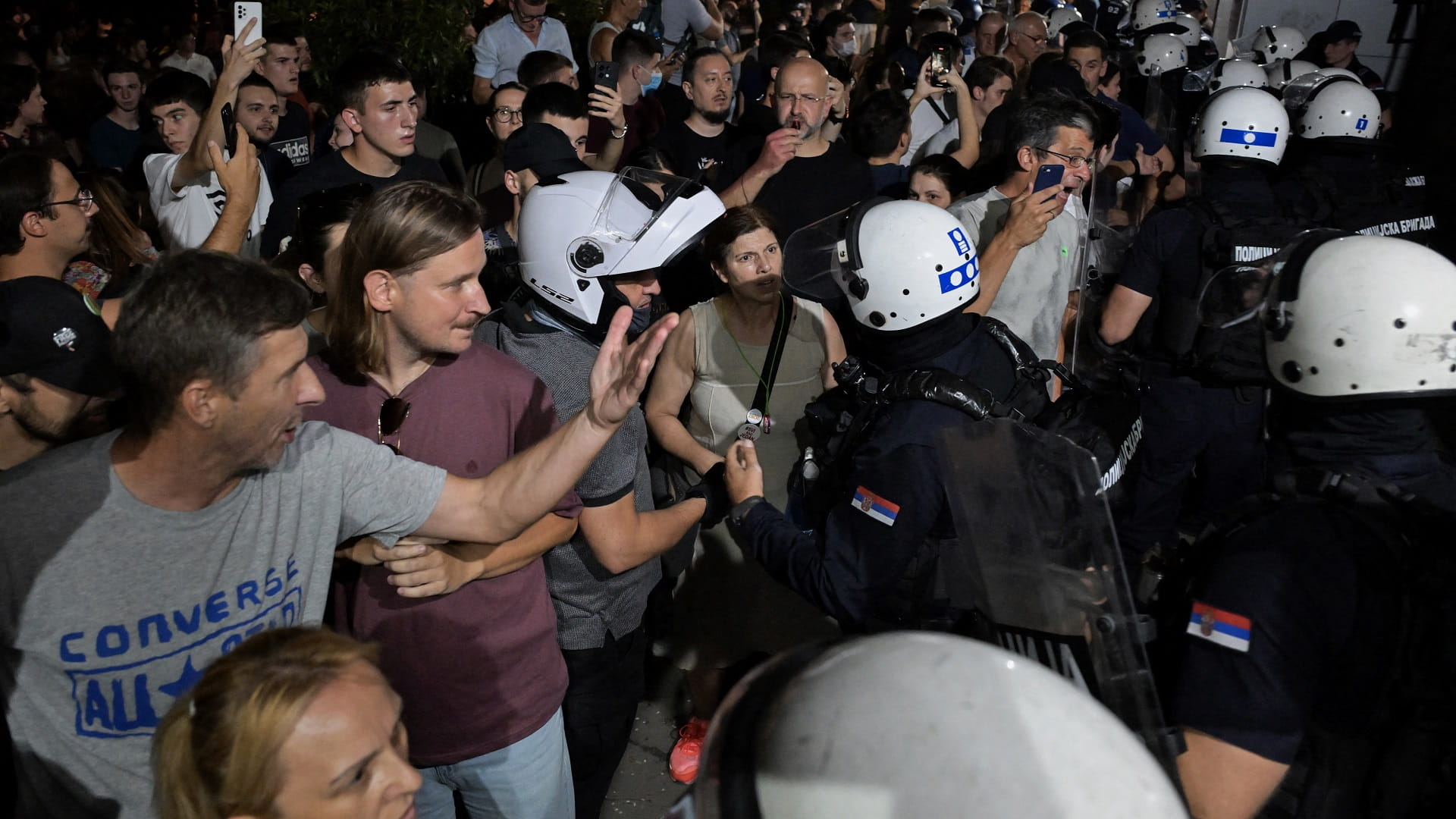 Riot police deployed in Serbia after anti-graft protest clashes