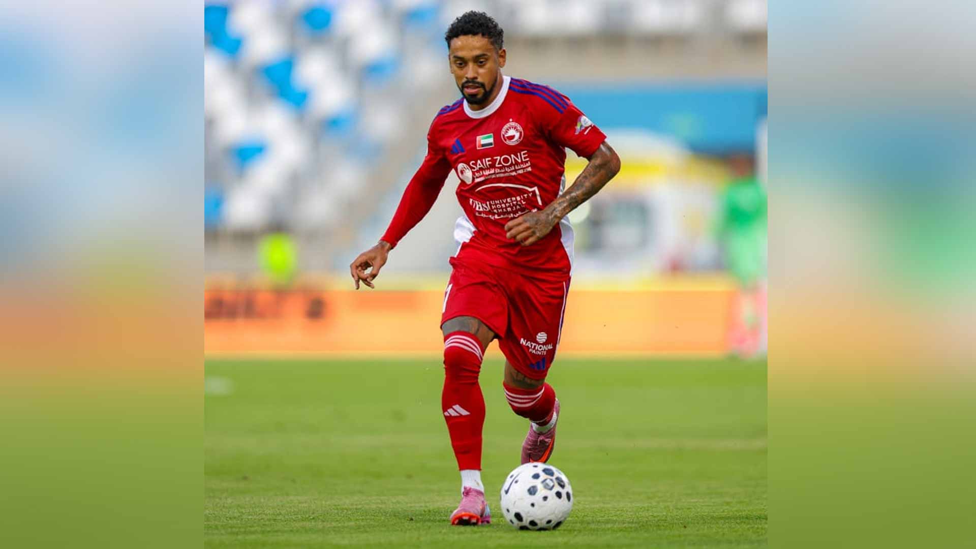 Sharjah Club announces Caio Lucas suffers minor hamstring strain 