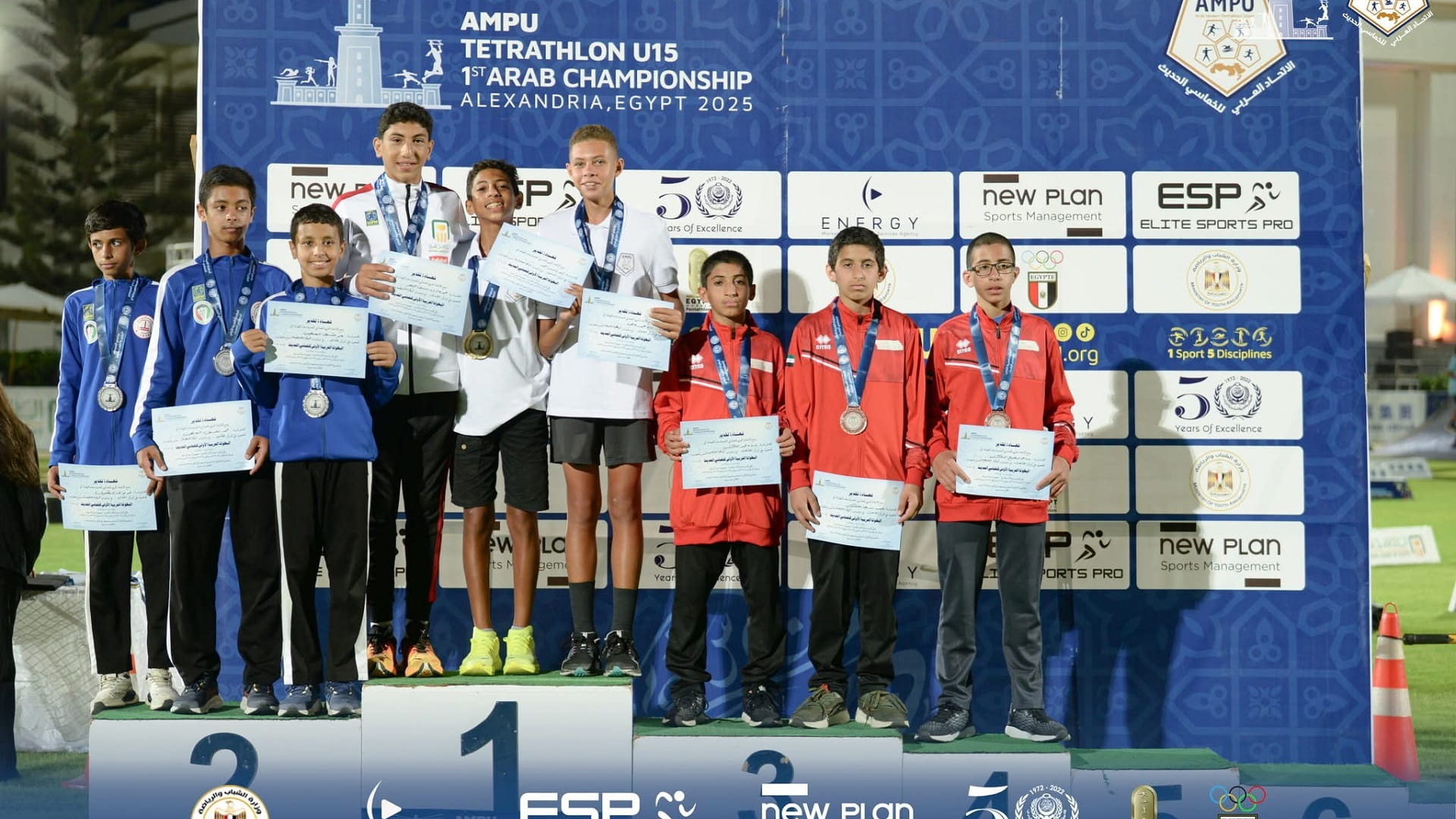  نادي مليحة يحصد 5 برونزية في البطولة العربية للخماسي الحديث بمصر 