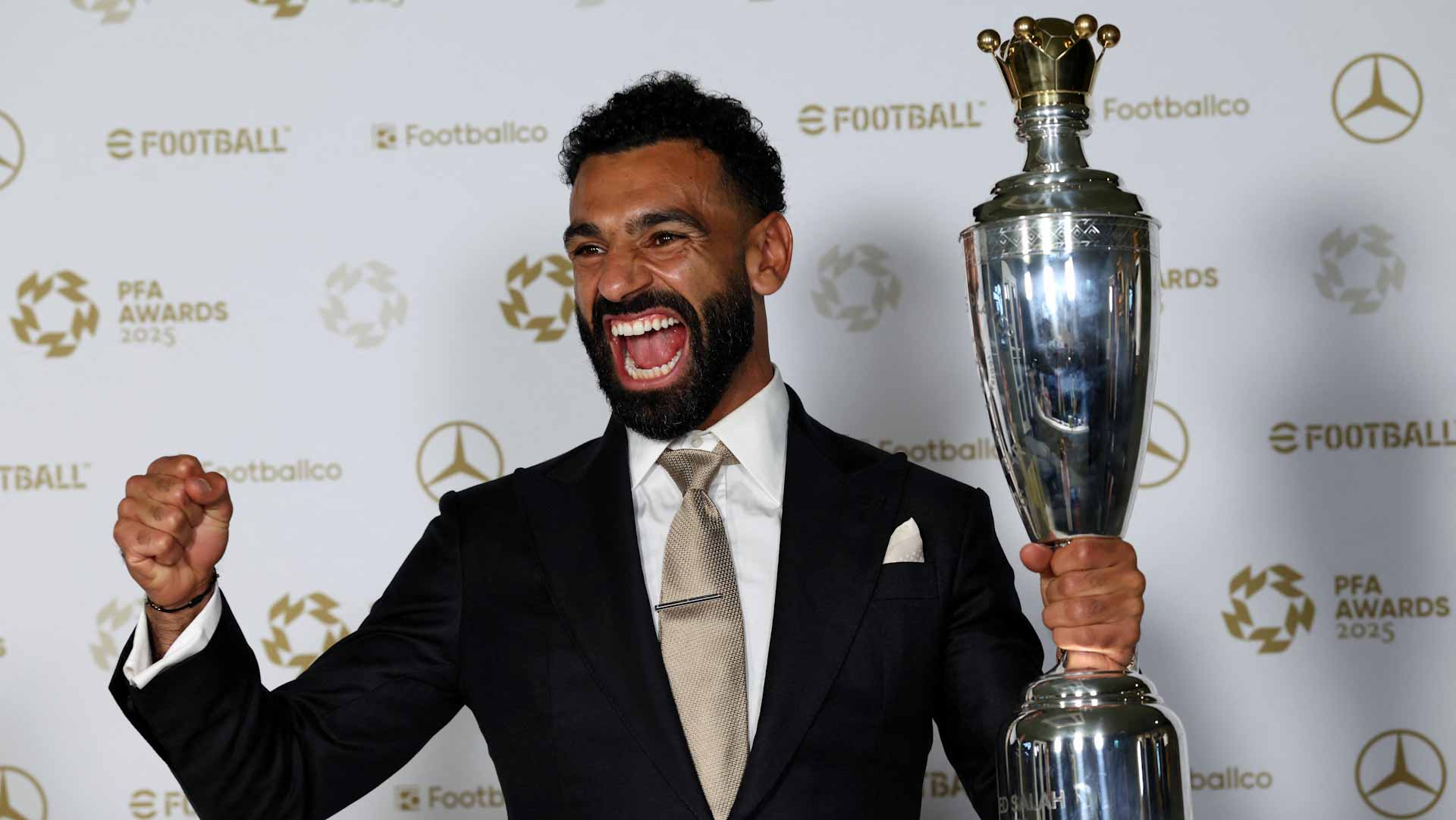 Salah makes history with third PFA player of the year award 