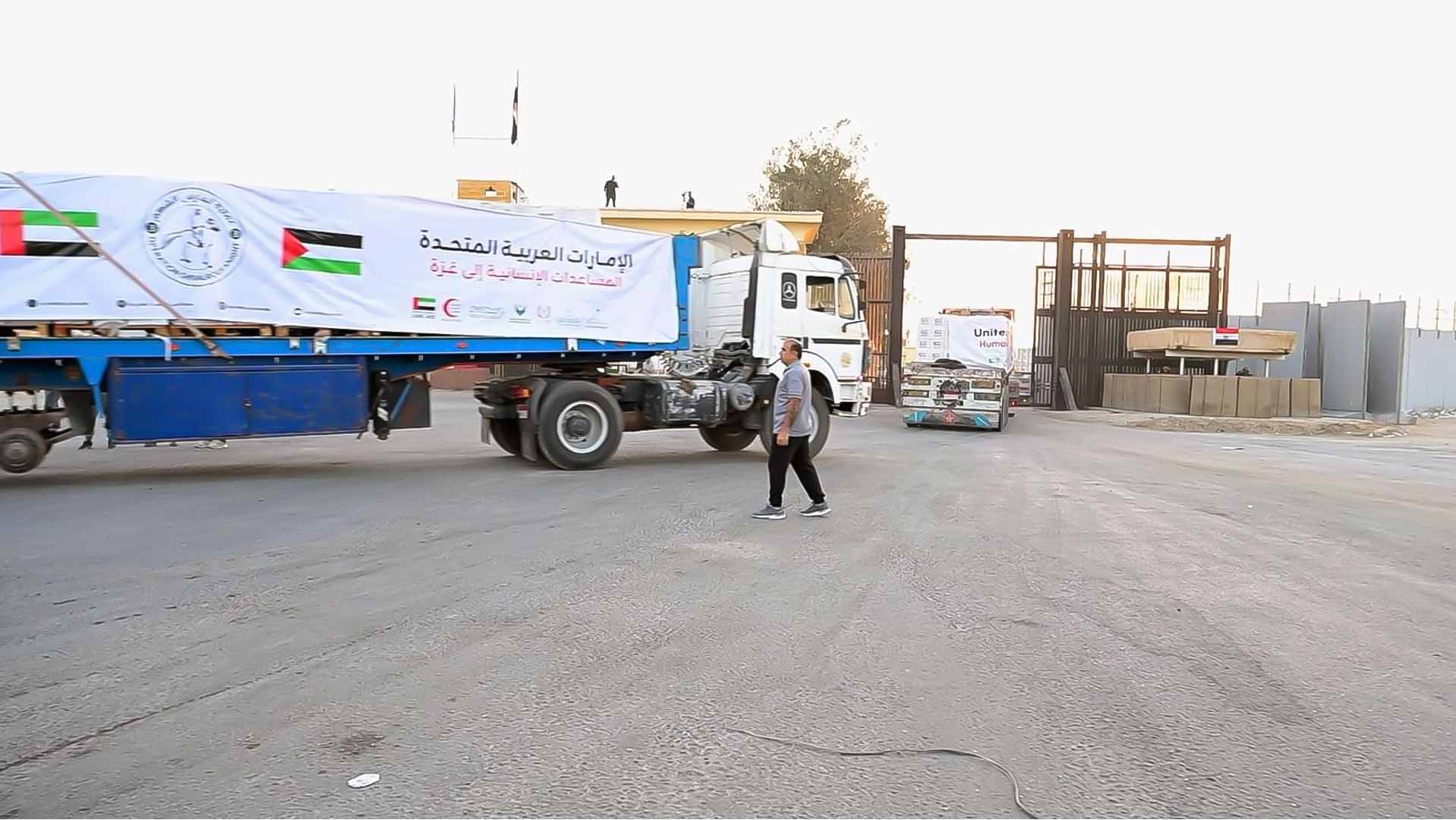 UAE delivers aid to Gaza under 'Operation Chivalrous Knight 3' 